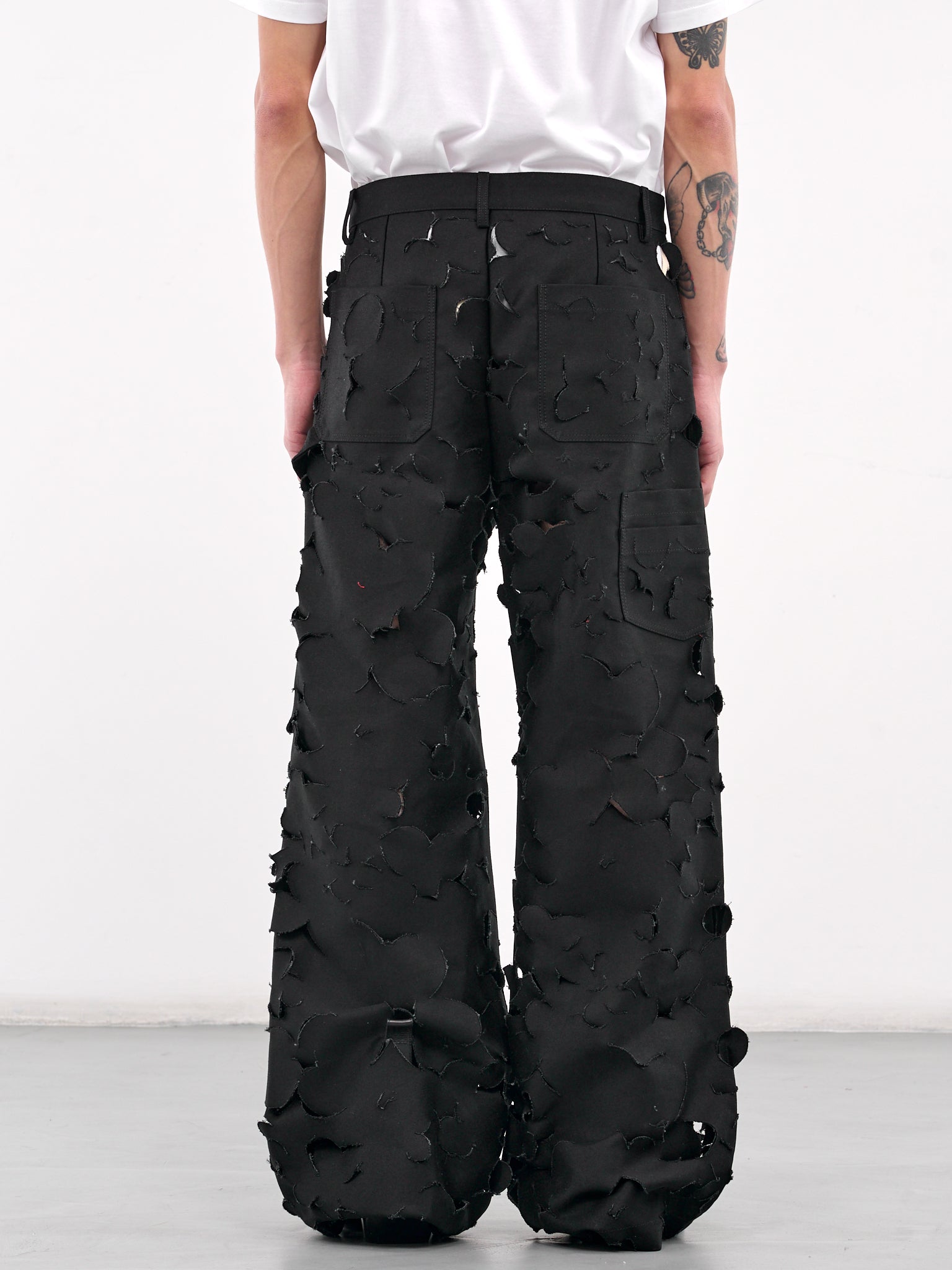 Laser Cut Trousers (PUMU0287S0-USR012-BLACK)