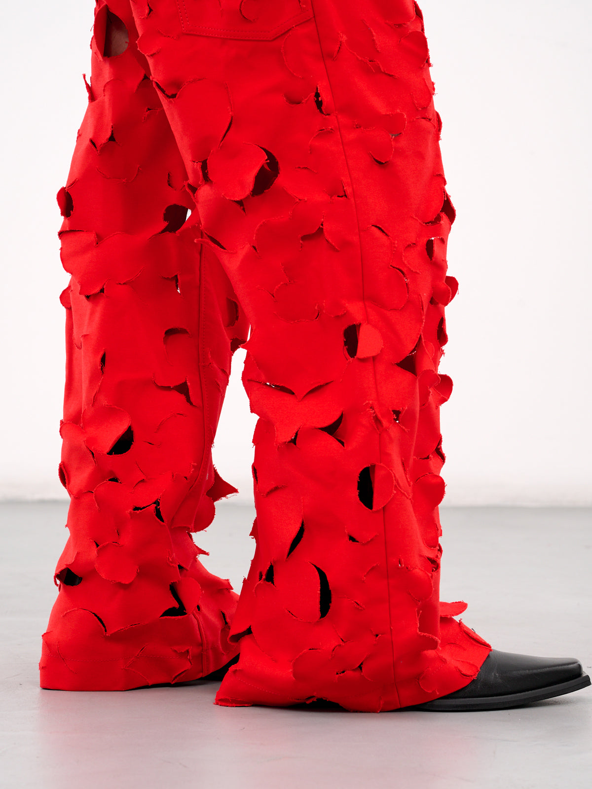 Laser Cut Trousers (PUMU0287S0-USR012-RED)