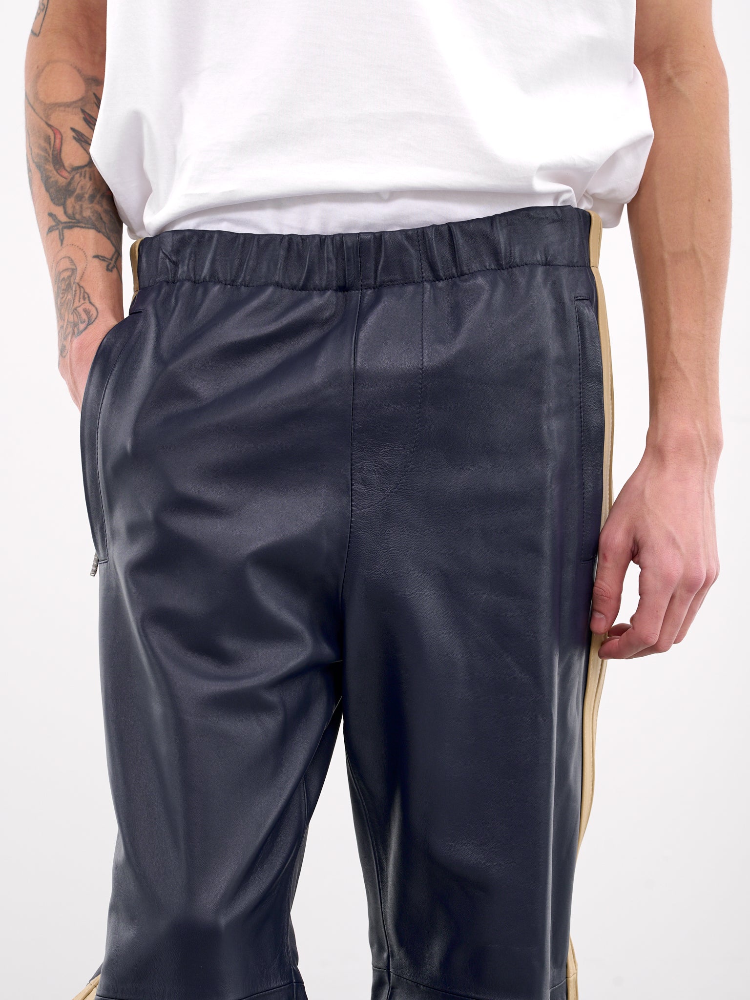 Sheap Leather Trousers (PUMY0008Q6-ULA736-BLUE)