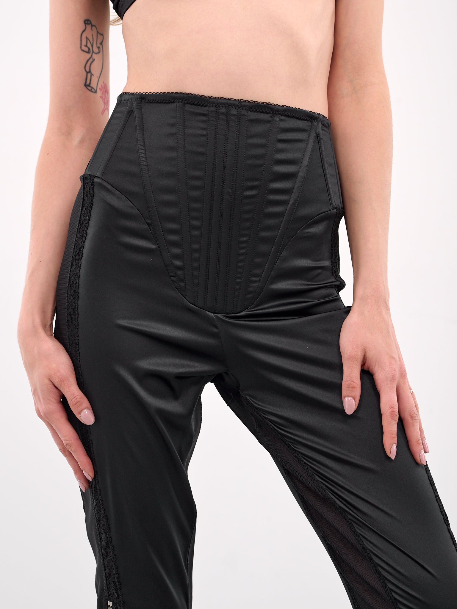 Regeneration Corseted Capri Trousers (REGENERATION-CORSETED-BLACK)