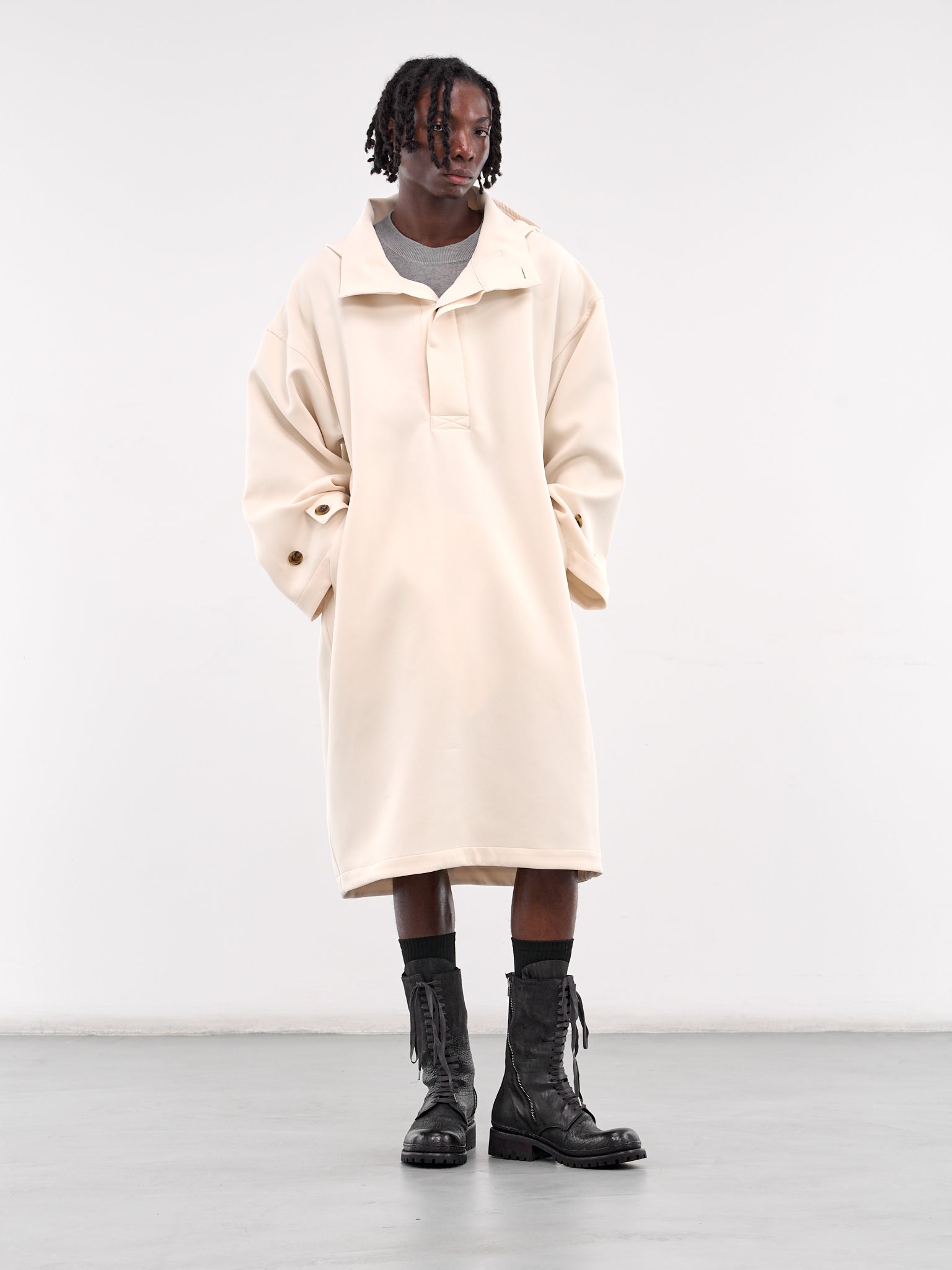 Hooded Coat (RM251-003-IVORY)