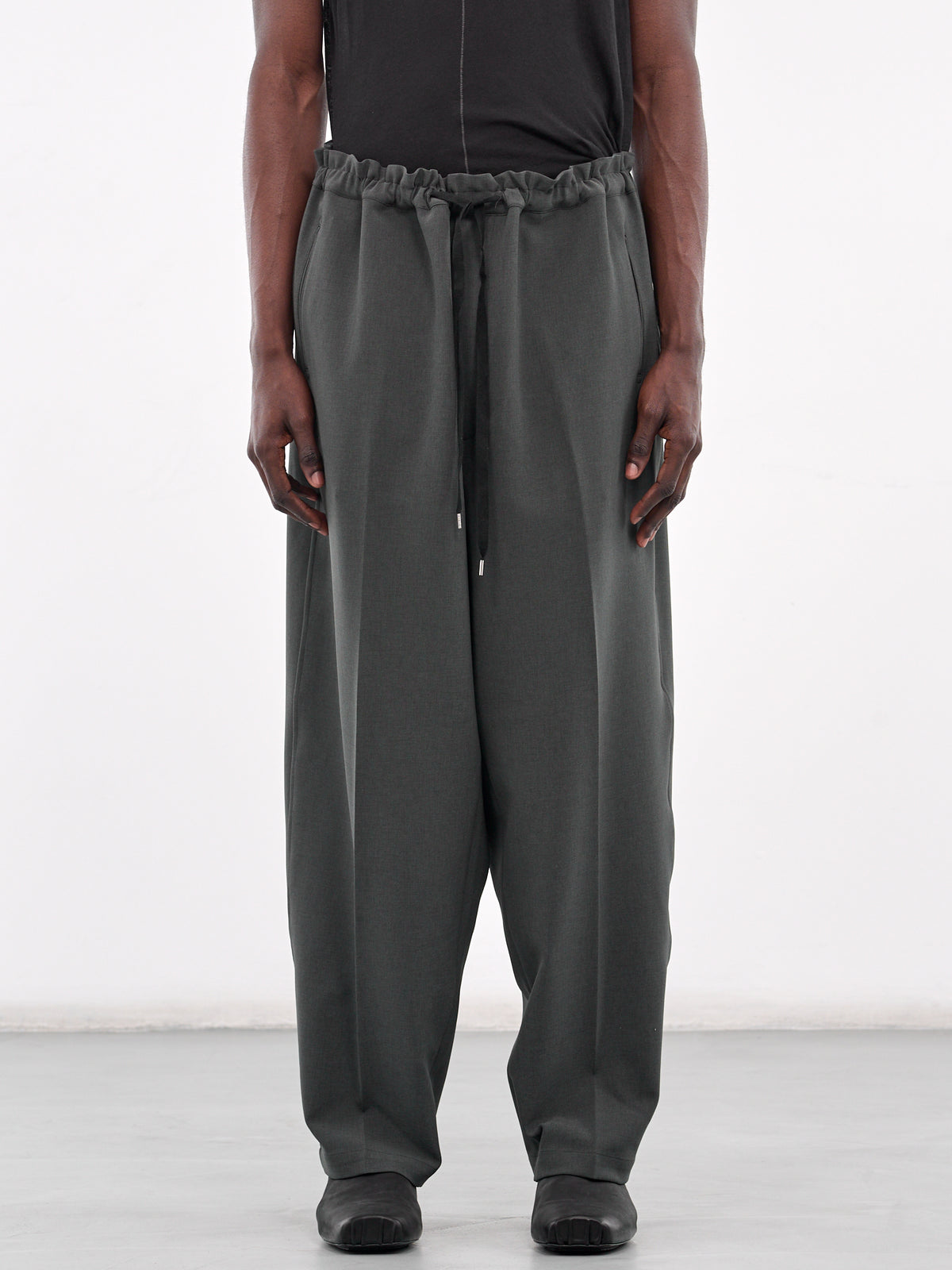 Drawstring Trousers (RM251-014-SLATE-GRAY)