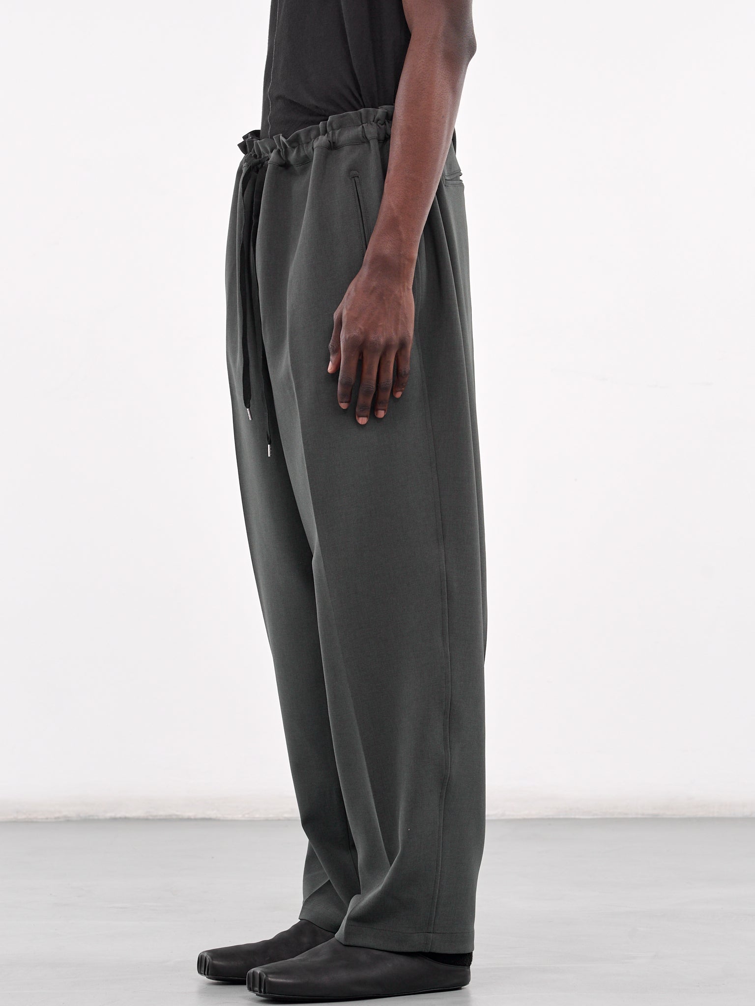 Drawstring Trousers (RM251-014-SLATE-GRAY)