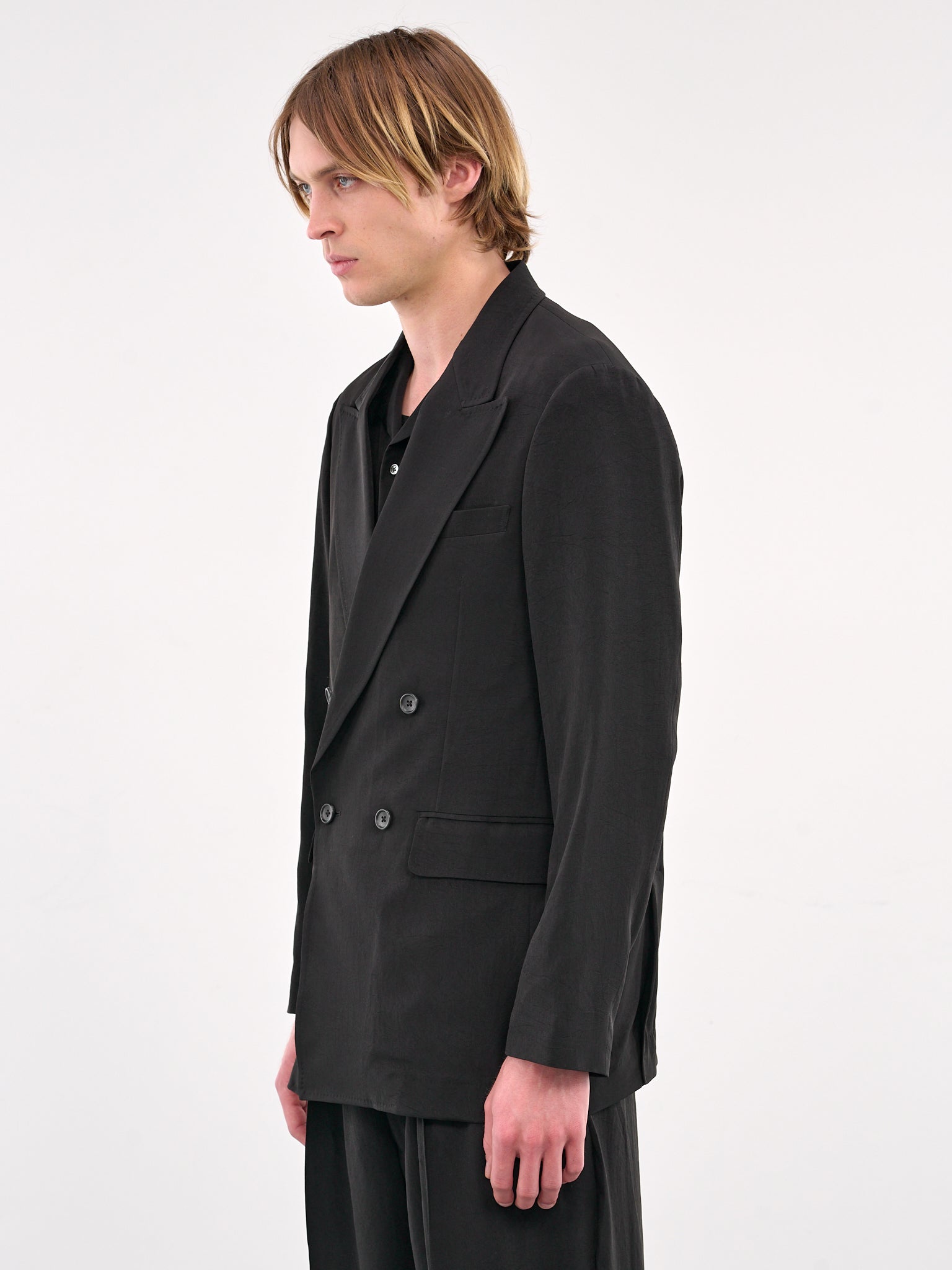 Double-Breasted Blazer (RM251-020-BLACK)