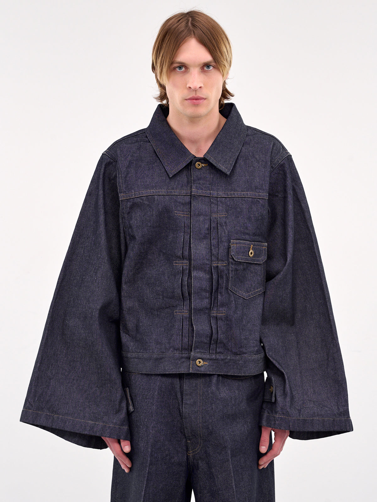 Wide Sleeve Denim Jacket (RM251-027-INDIGO)