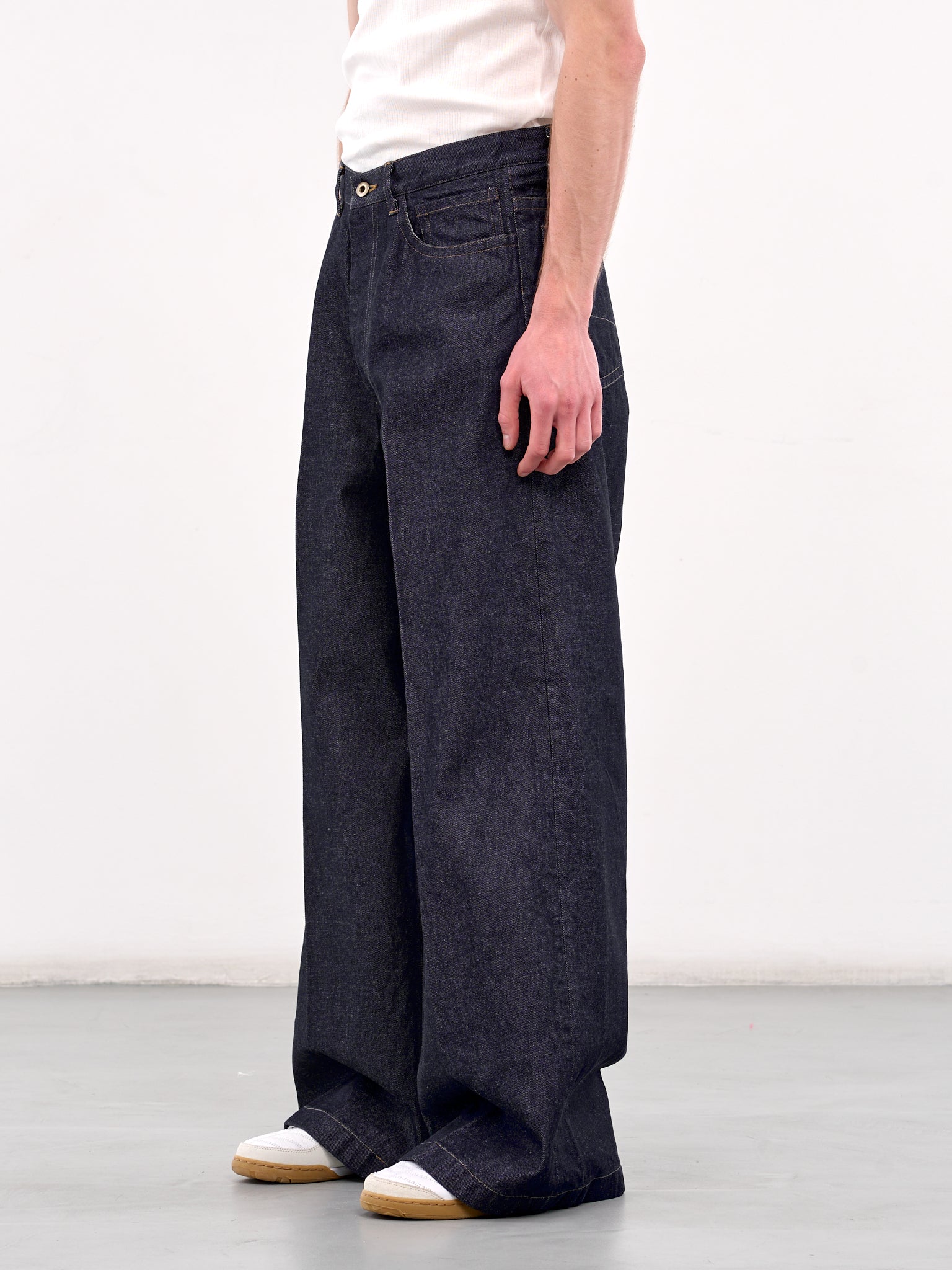 Wide Leg Denim Jeans (RM251-028-INDIGO)