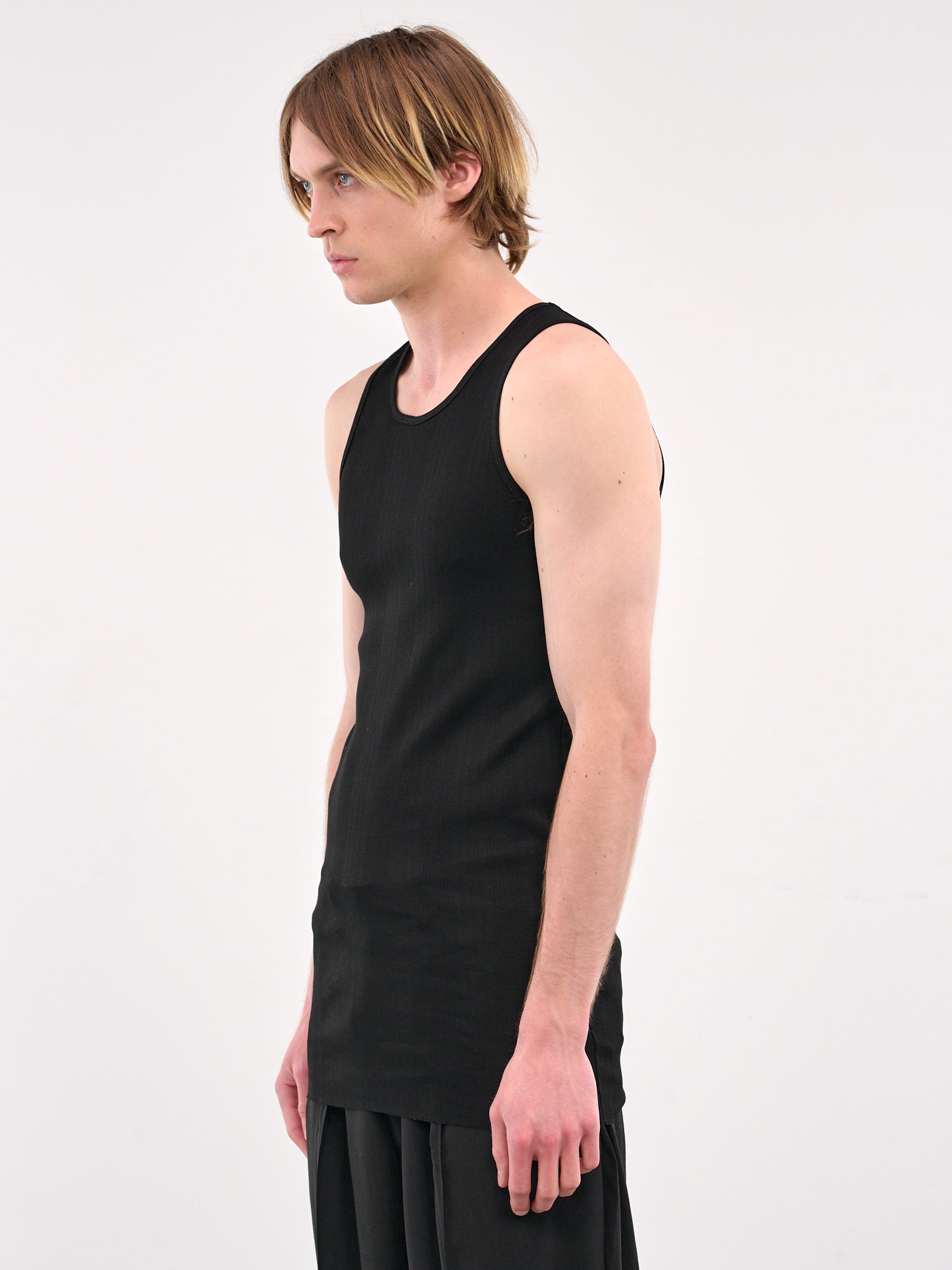 Ribbed Tank Top (RM251-035-BLACK)