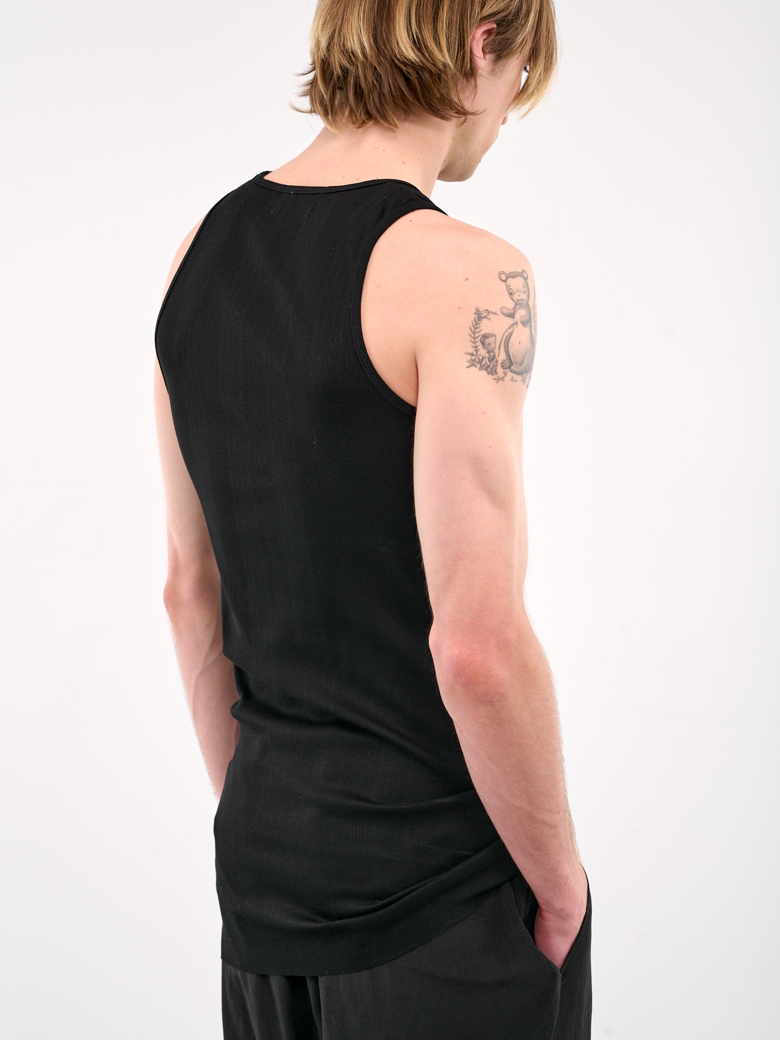 Ribbed Tank Top (RM251-035-BLACK)