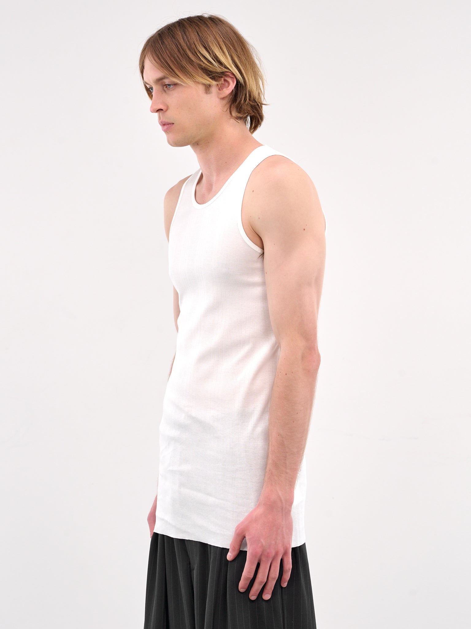 Ribbed Tank Top (RM251-035-WHITE)