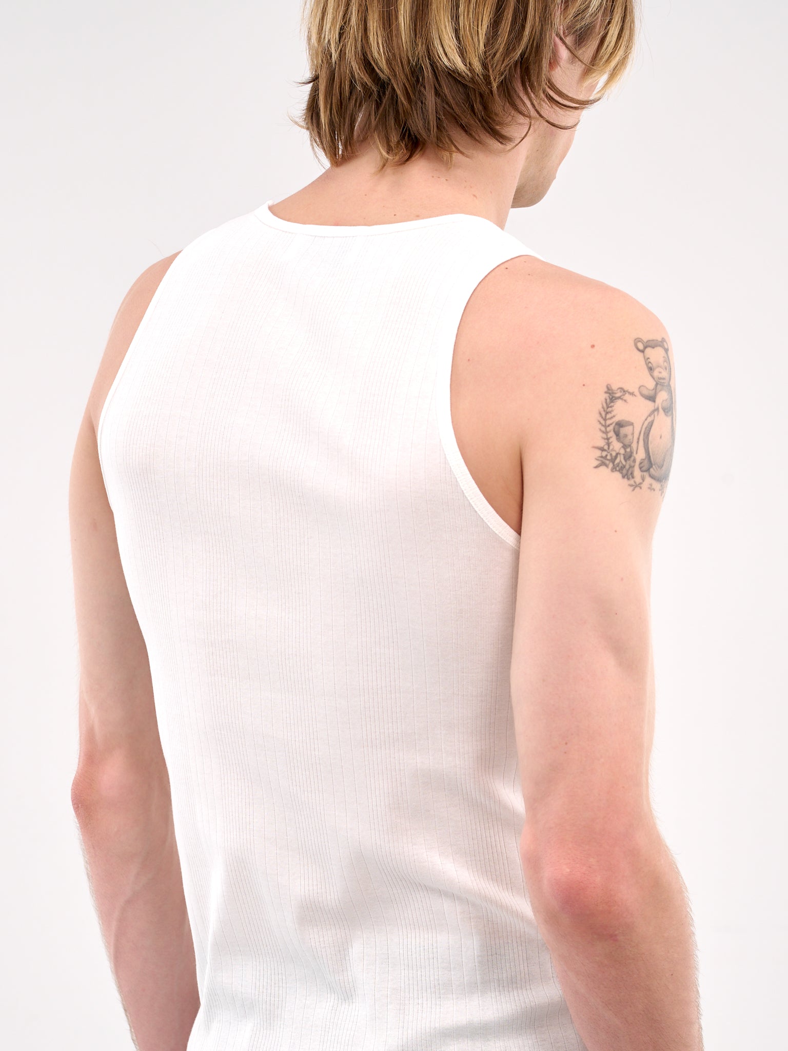 Ribbed Tank Top (RM251-035-WHITE)