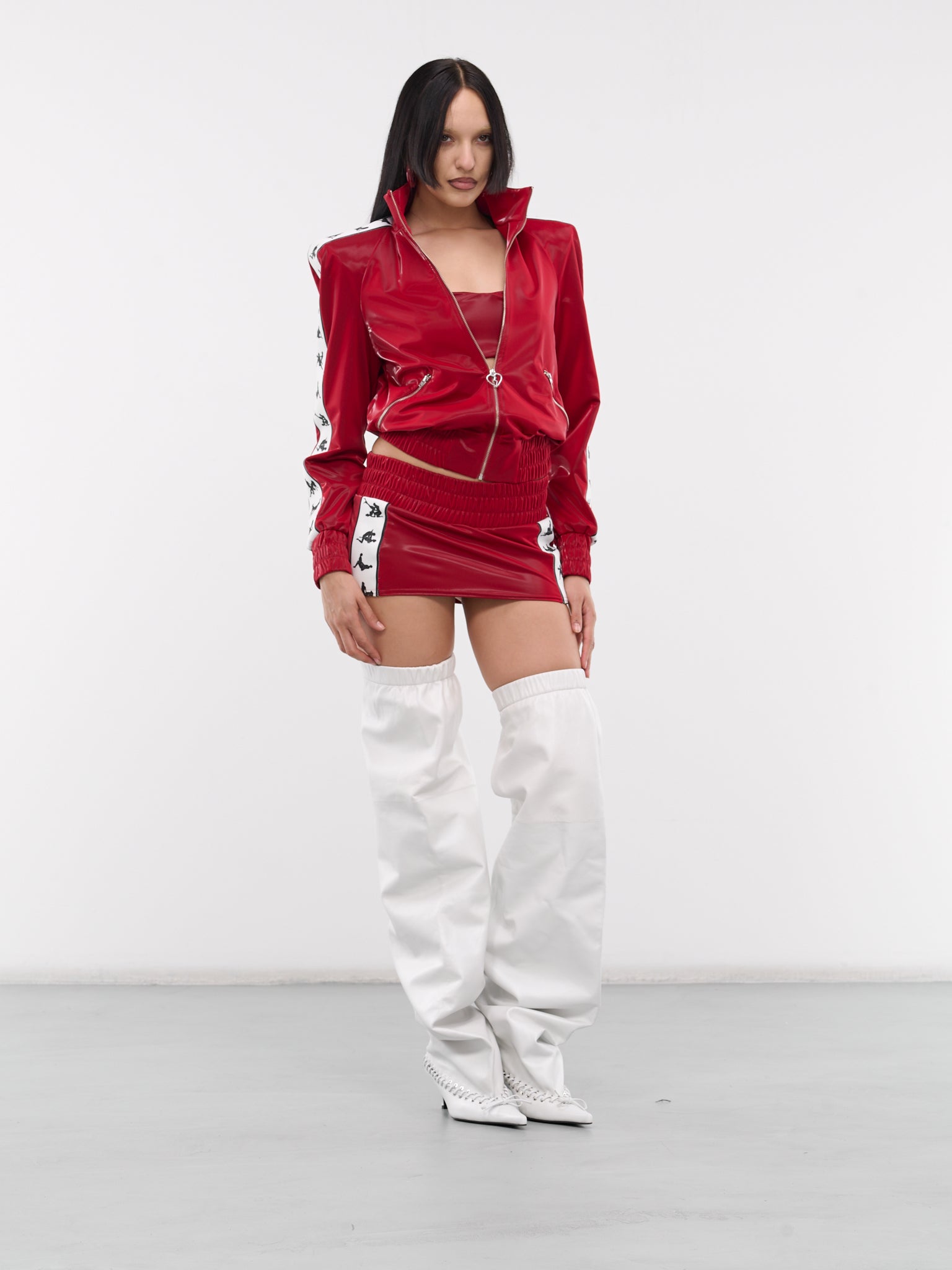 League Tracksuit Jacket (RTWJK071-LEAGUE-RED-CARD)