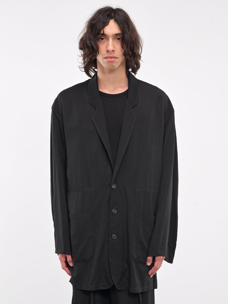 Single-Breasted Blazer (S24AW06JKT-R-BLACK)