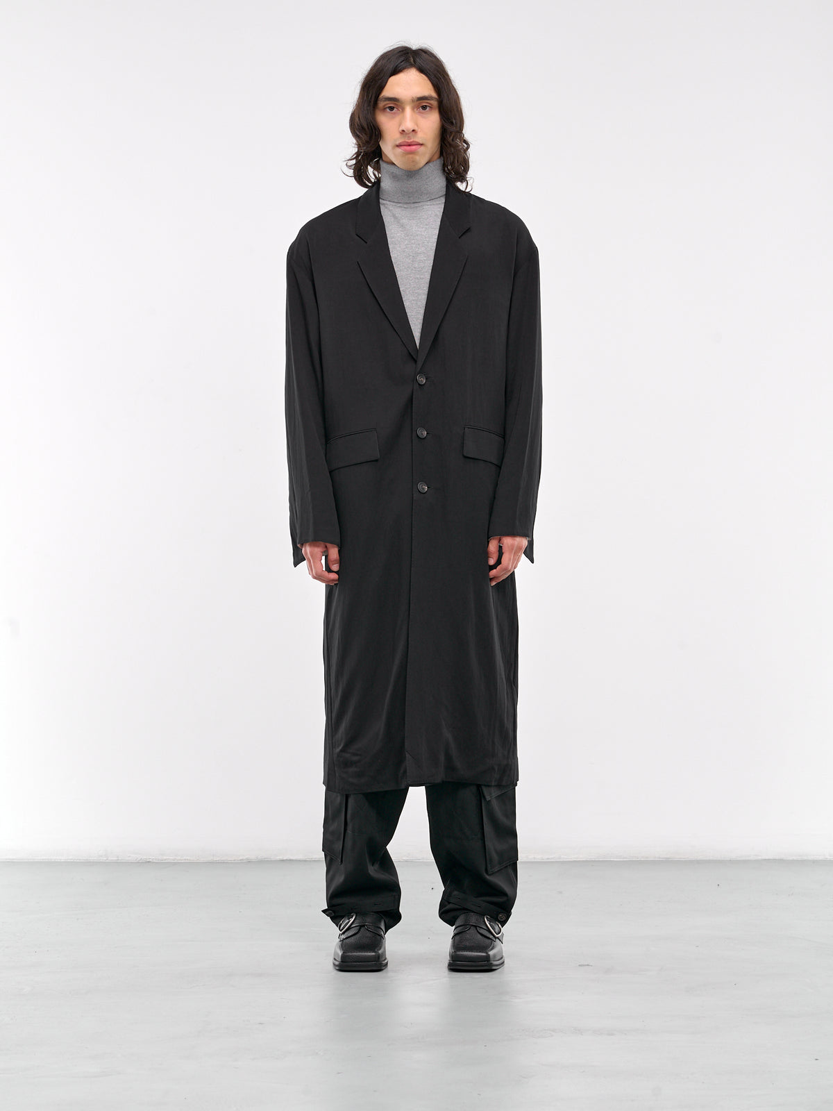 Relaxed Overcoat (S24AW15CT-R-BLACK)