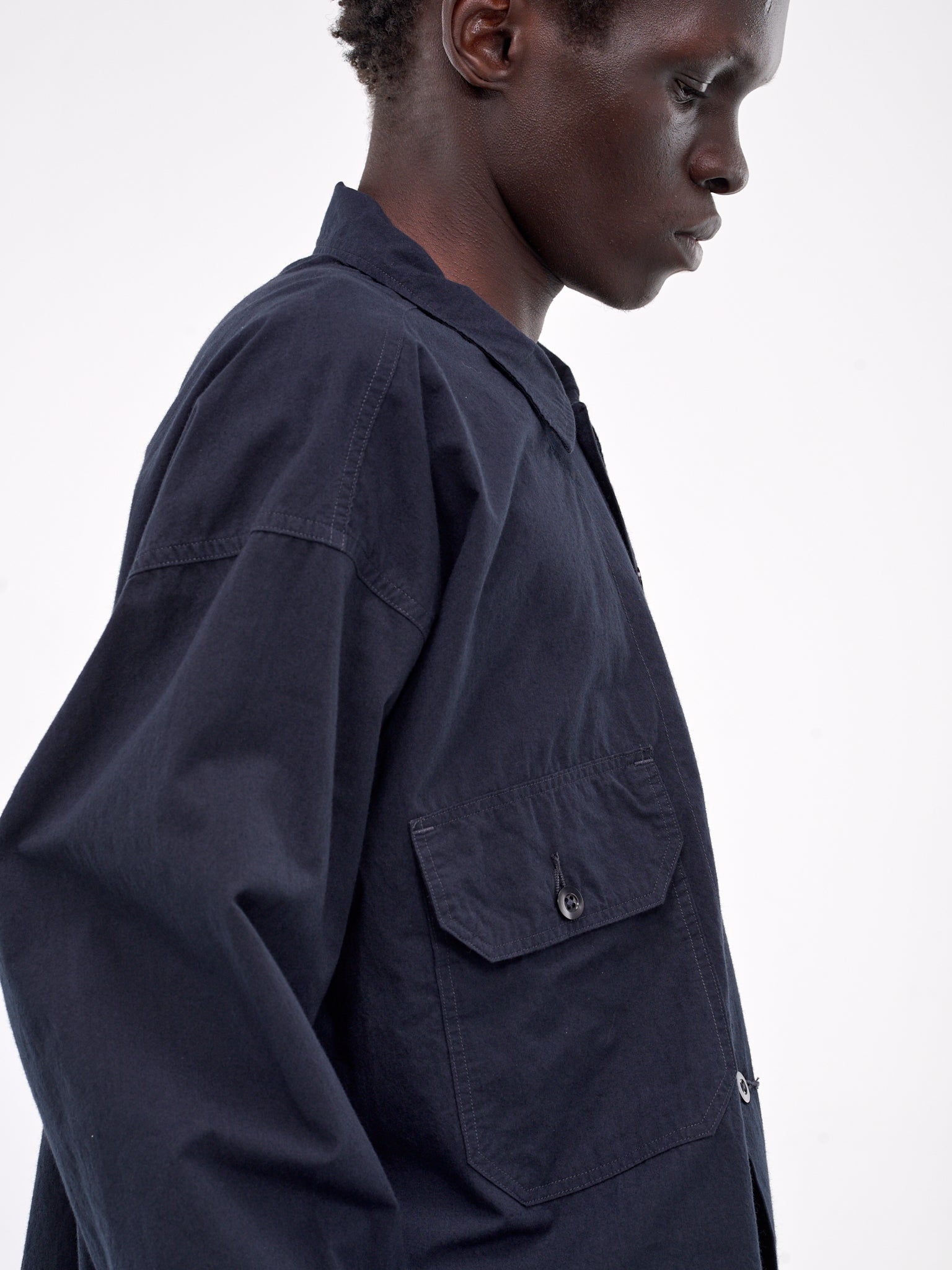 Cotton-Wool Deck Shirt (S24FG009U-DARK-NAVY)