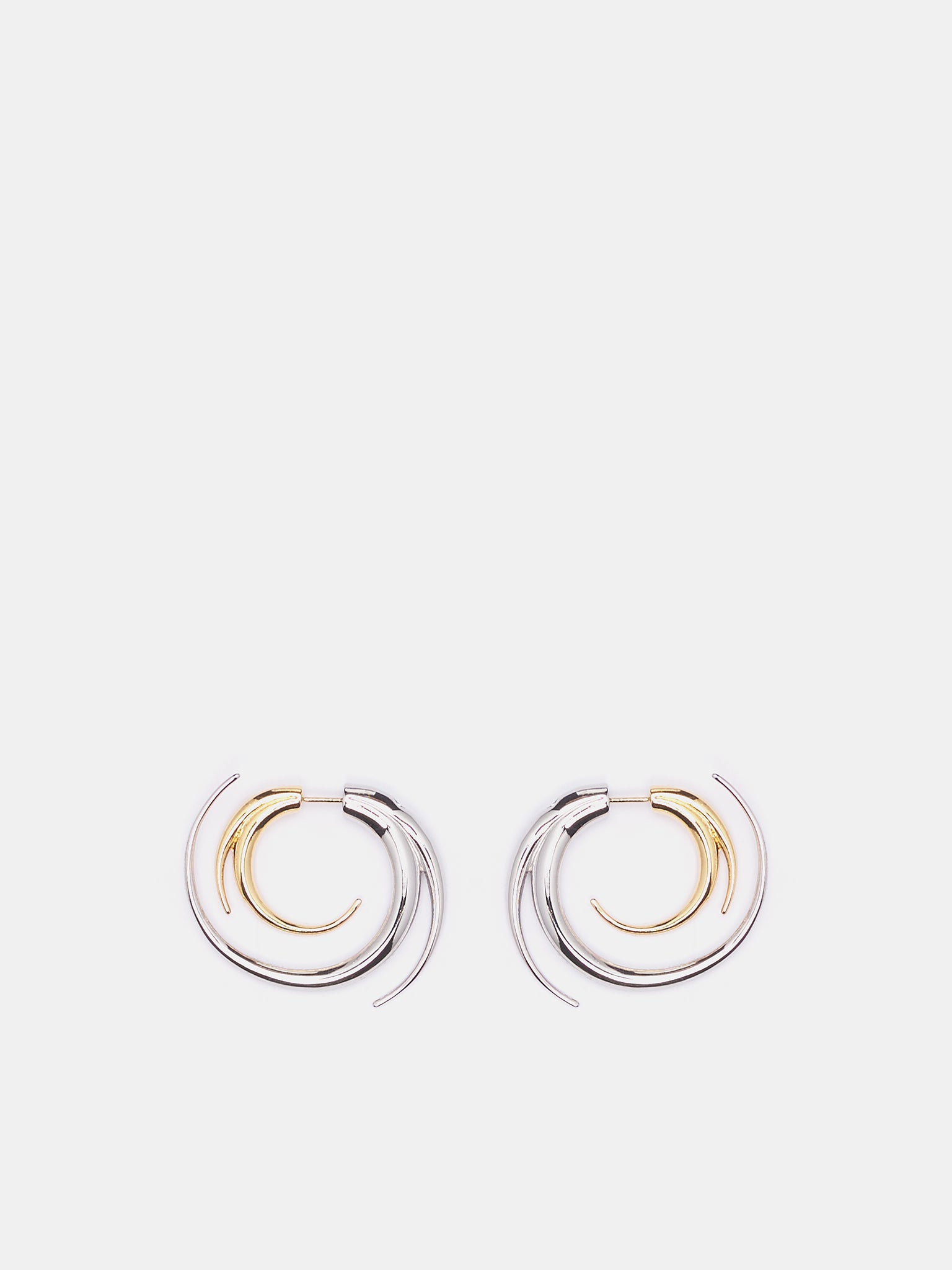 Medium Vortice Earrings (S25-EA012-P-SILVER-GOLD)