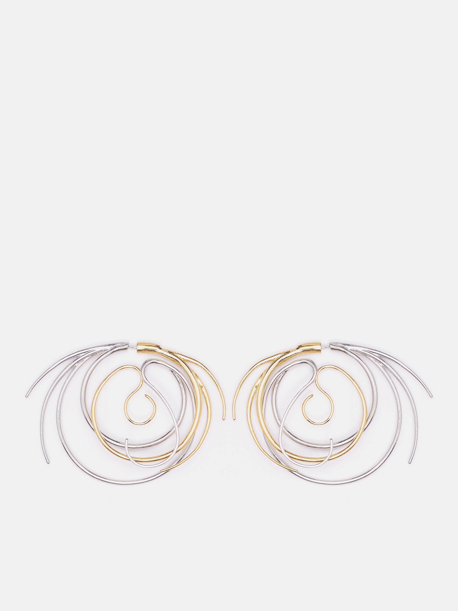 Large Vortice Earrings (S25-EA016-P-SILVER-GOLD)