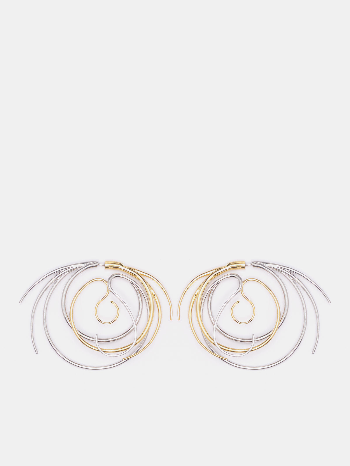 Large Vortice Earrings (S25-EA016-P-SILVER-GOLD)