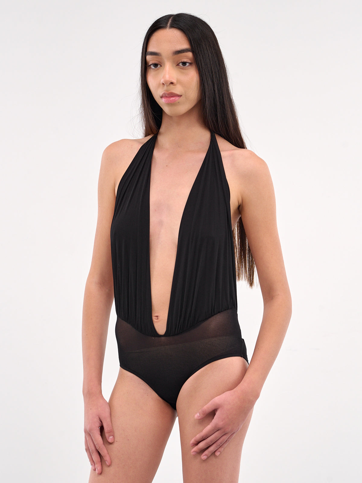 Halterneck Bodysuit (S25T5-THE-GRACE-BLACK)