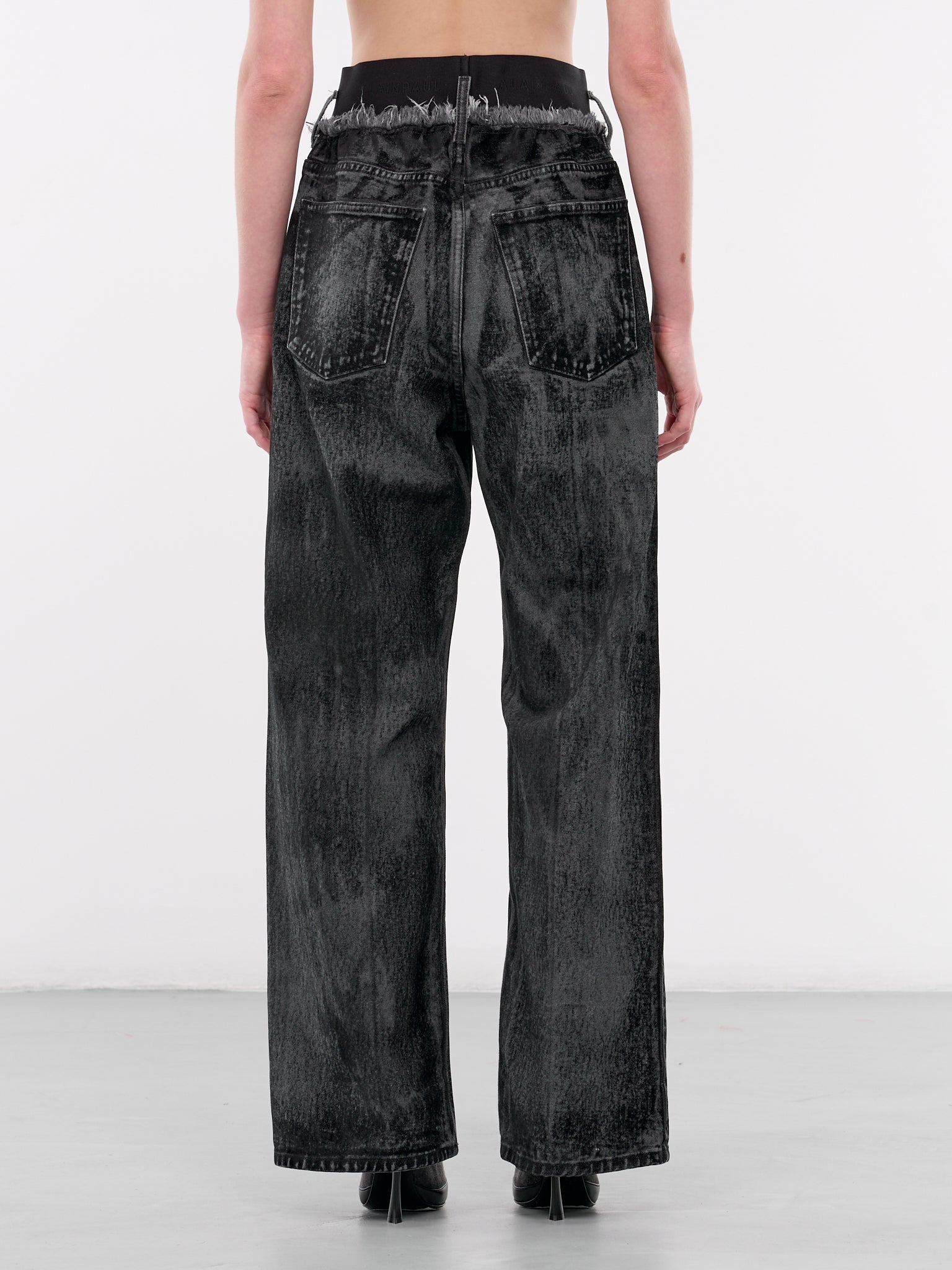 Denim Elasticated Jeans (S2WDEJE01-BLACK-WASH)