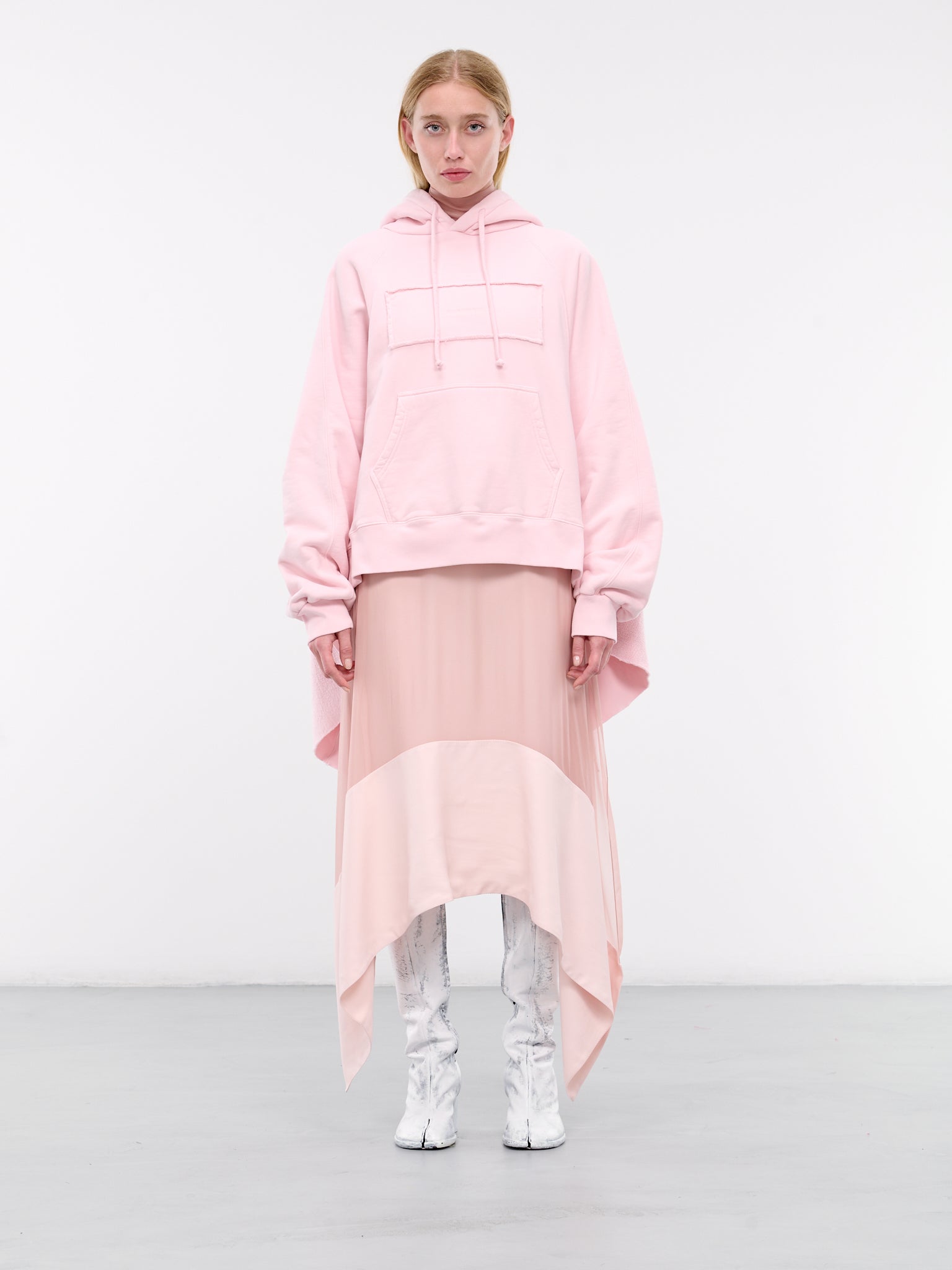 Open Back Hoodie (S2WJEHO04-PINK-FADE-OUT)