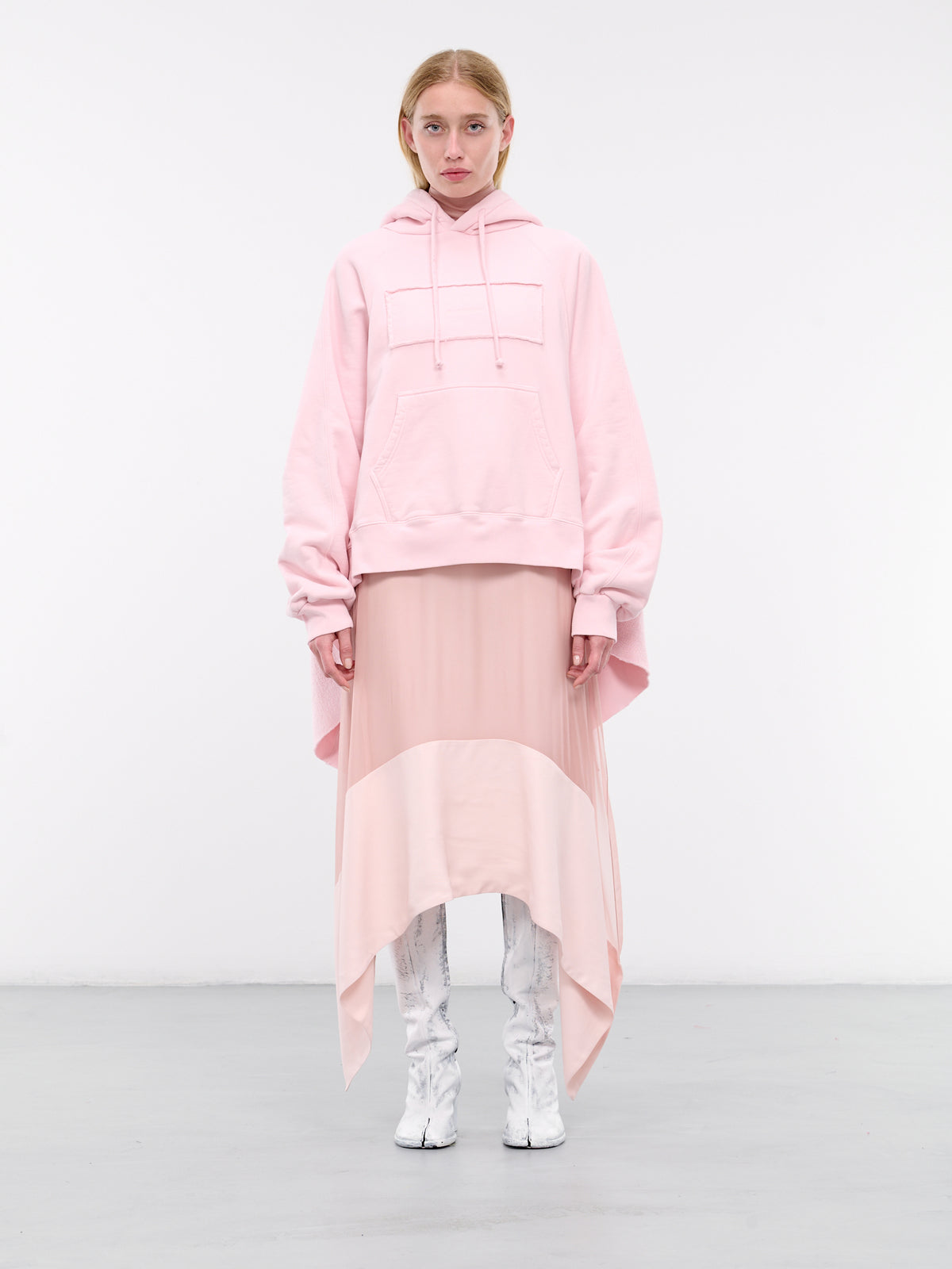 Open Back Hoodie (S2WJEHO04-PINK-FADE-OUT)