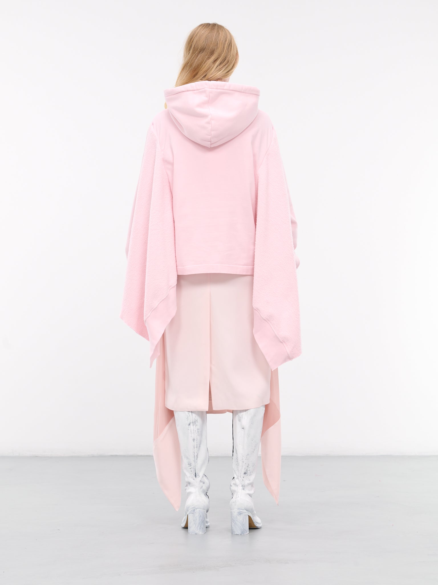 Open Back Hoodie (S2WJEHO04-PINK-FADE-OUT)