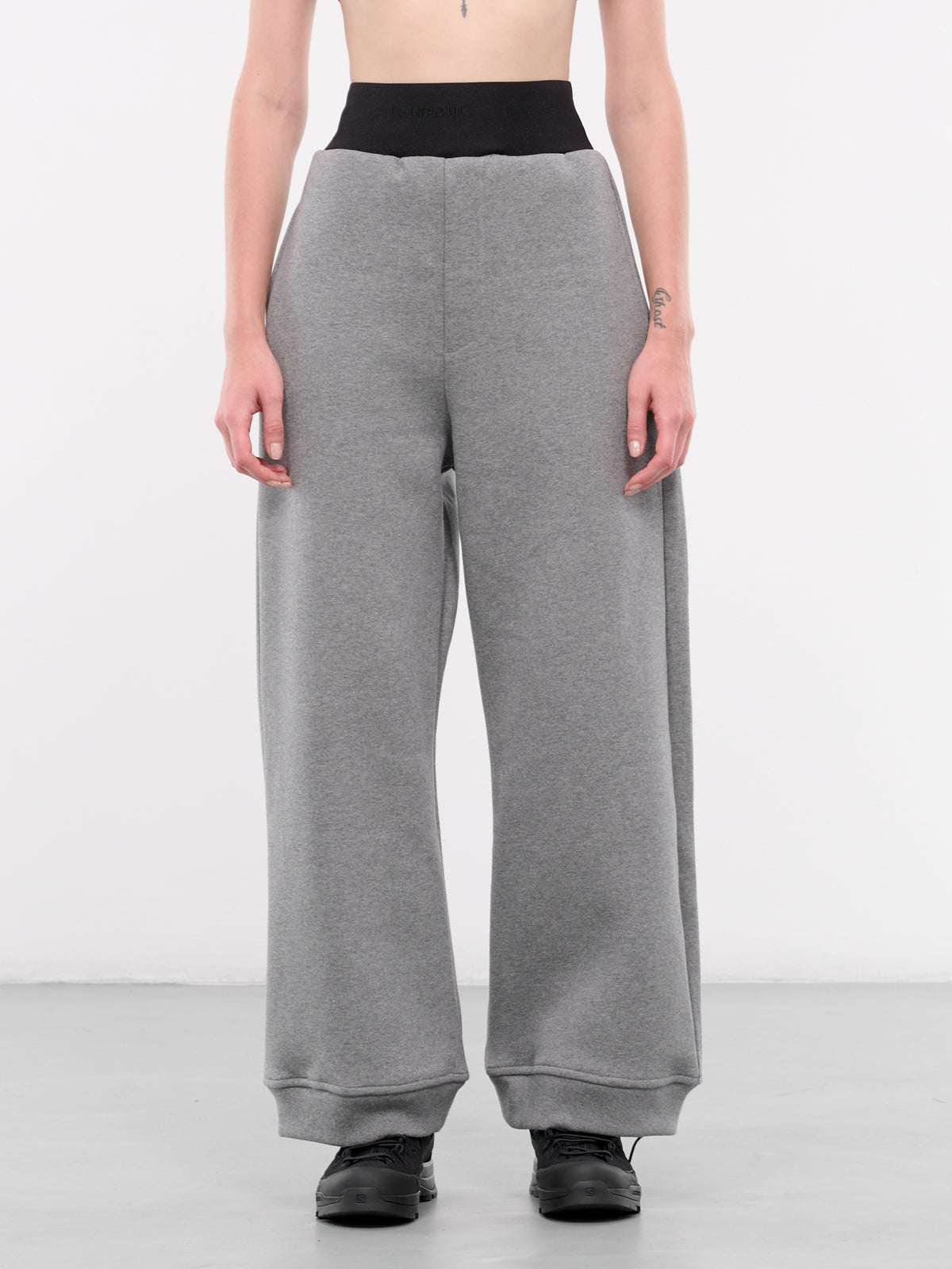 Elastic Waistband Sweatpants (S2WJEPA01-GREY-MELANGE)