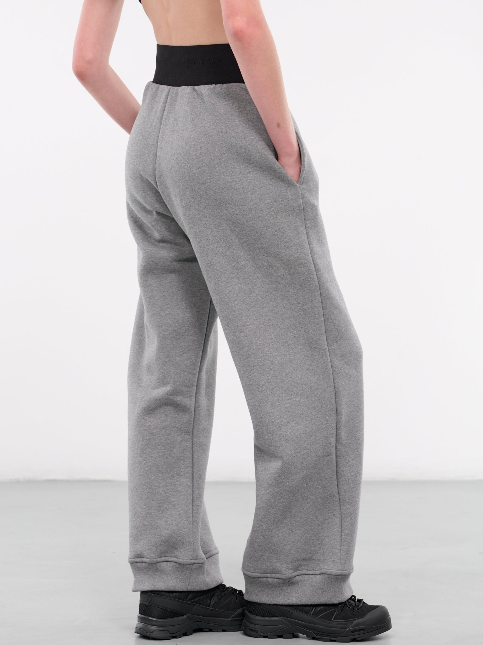 Elastic Waistband Sweatpants (S2WJEPA01-GREY-MELANGE)