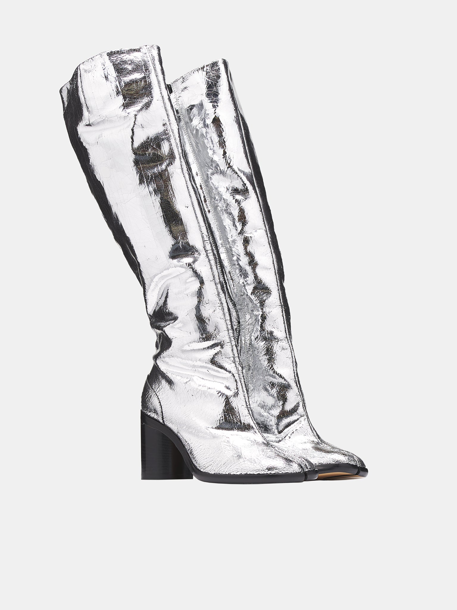 Tabi Broken Mirror Boots (S34WW0057-P5016-SILVER)