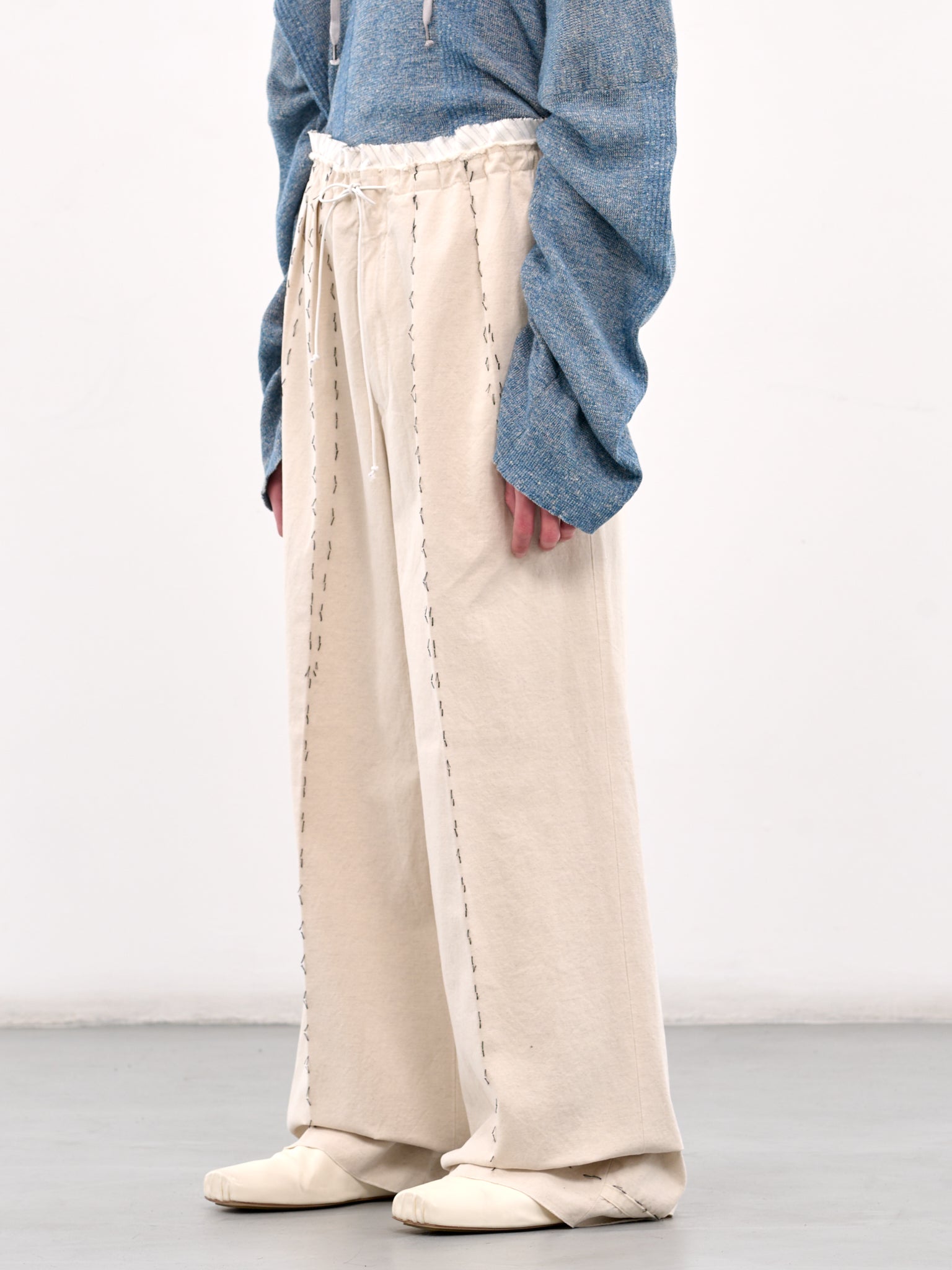 Work-In-Progress Trousers (S50KA0664-M35295-OFF-WHITE)