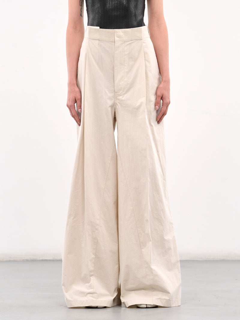 Pleated Trousers (S51KA0601-M35289-OFF-WHITE)