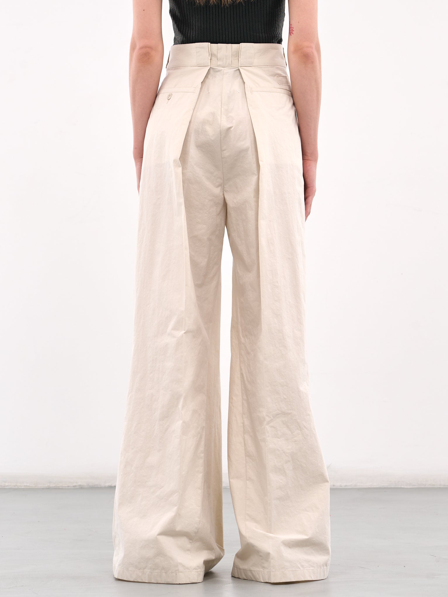 Pleated Trousers (S51KA0601-M35289-OFF-WHITE)