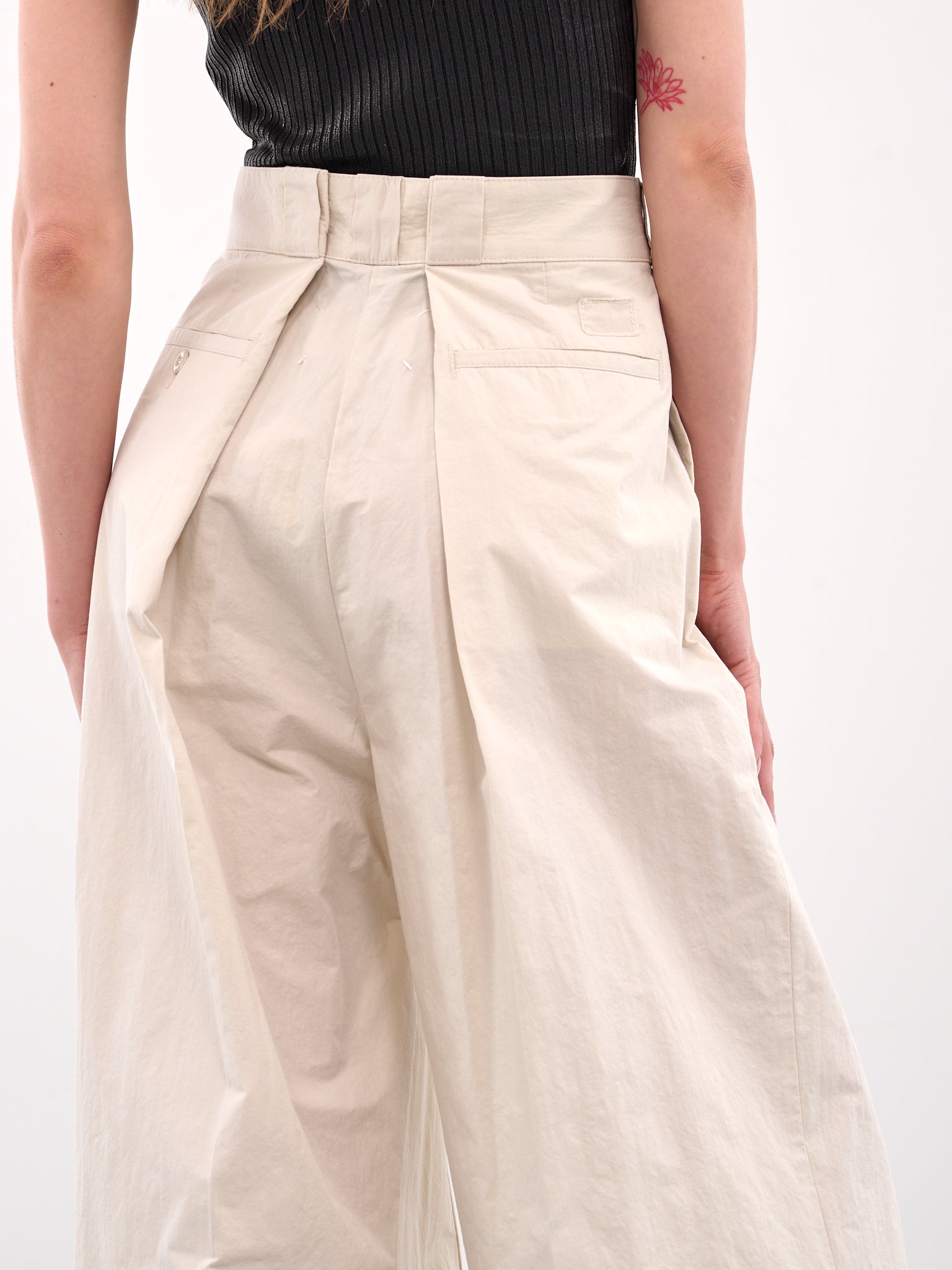 Pleated Trousers (S51KA0601-M35289-OFF-WHITE)