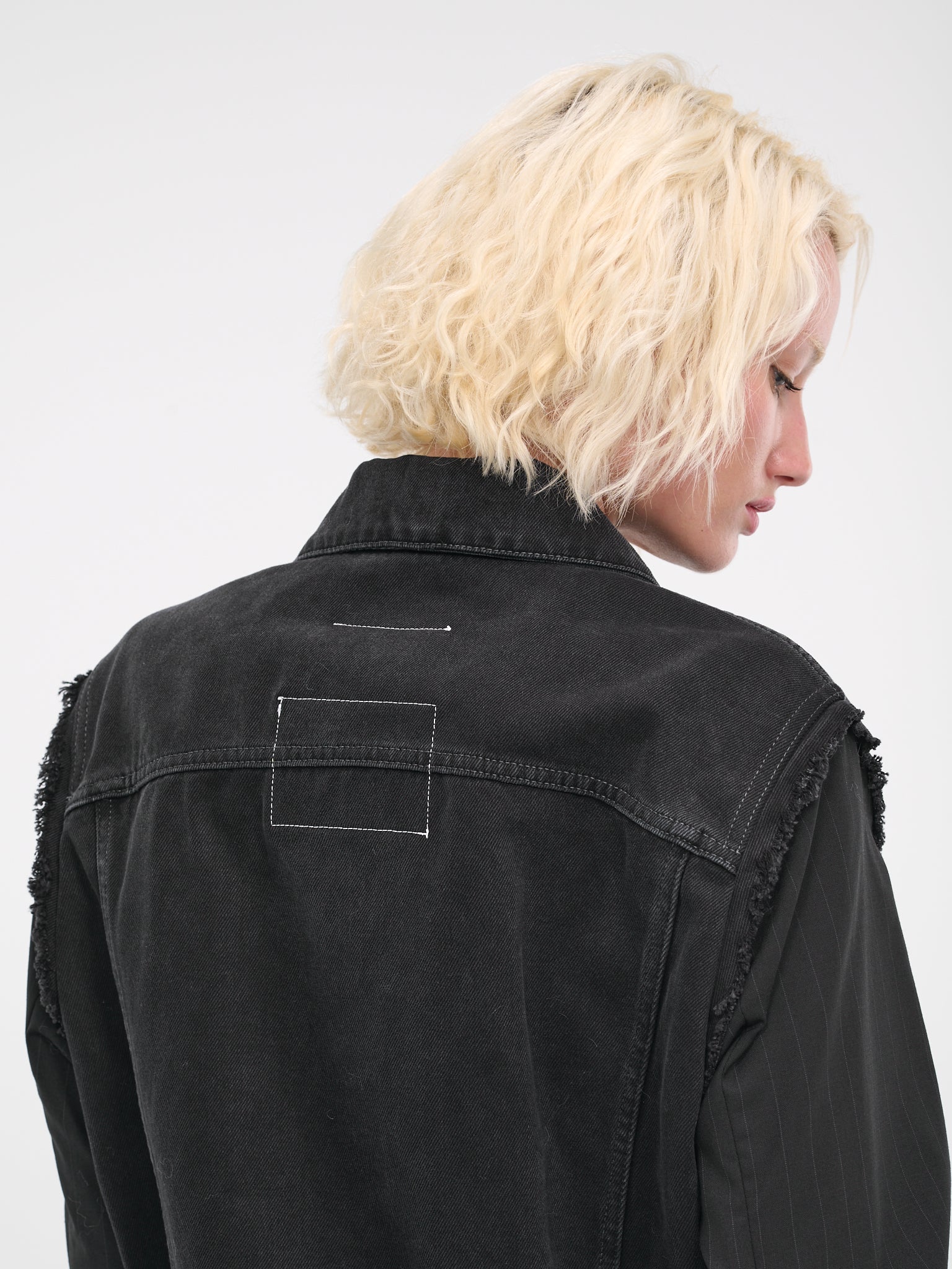 Black Denim Teddy Lined Jacket | New Look