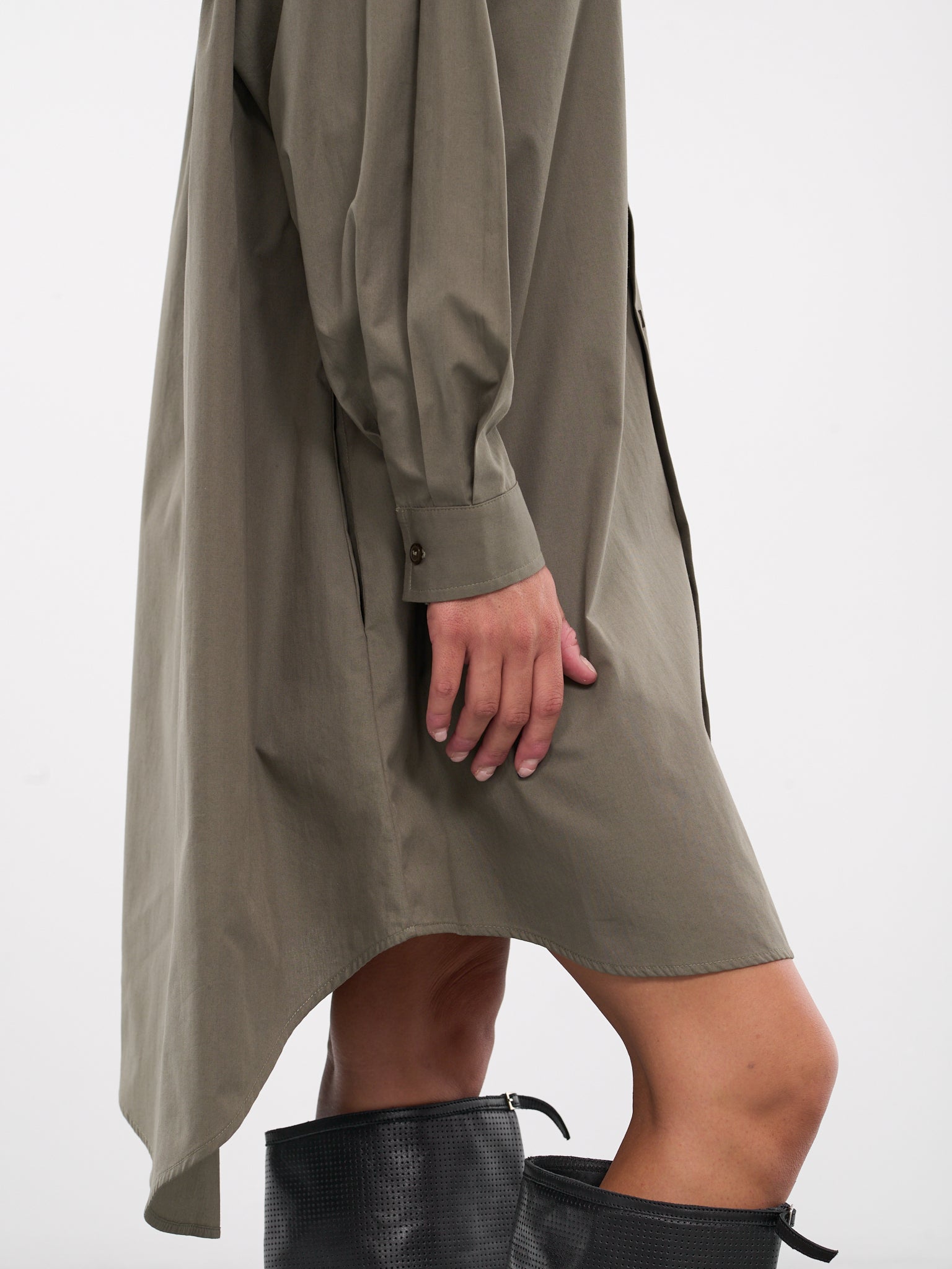 Logo Shirt Dress (S52CT0783-M35152-GREEN)