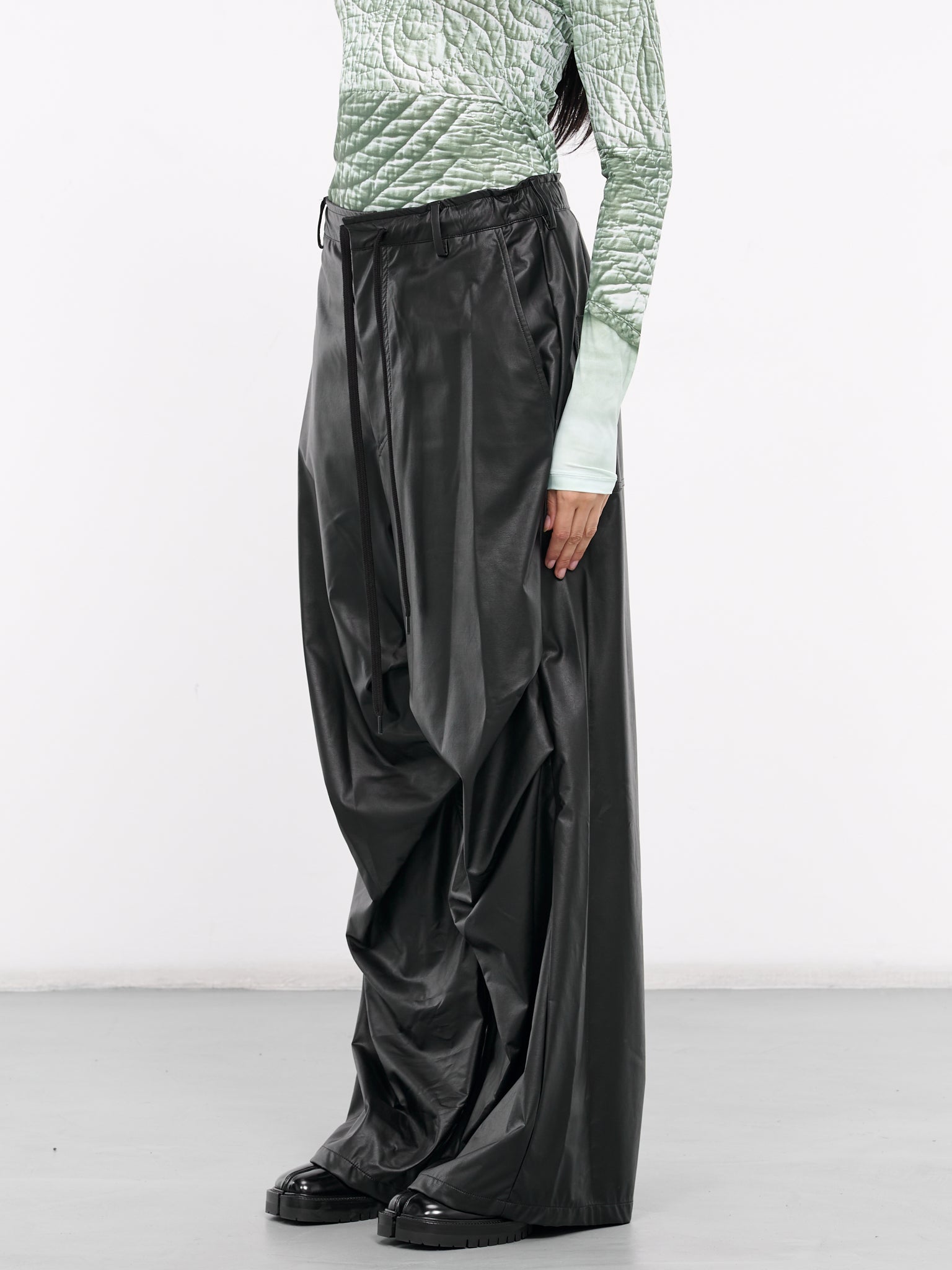 MM6 MAISON MARGIELA Faux Leather Trousers | H. Lorenzo - side