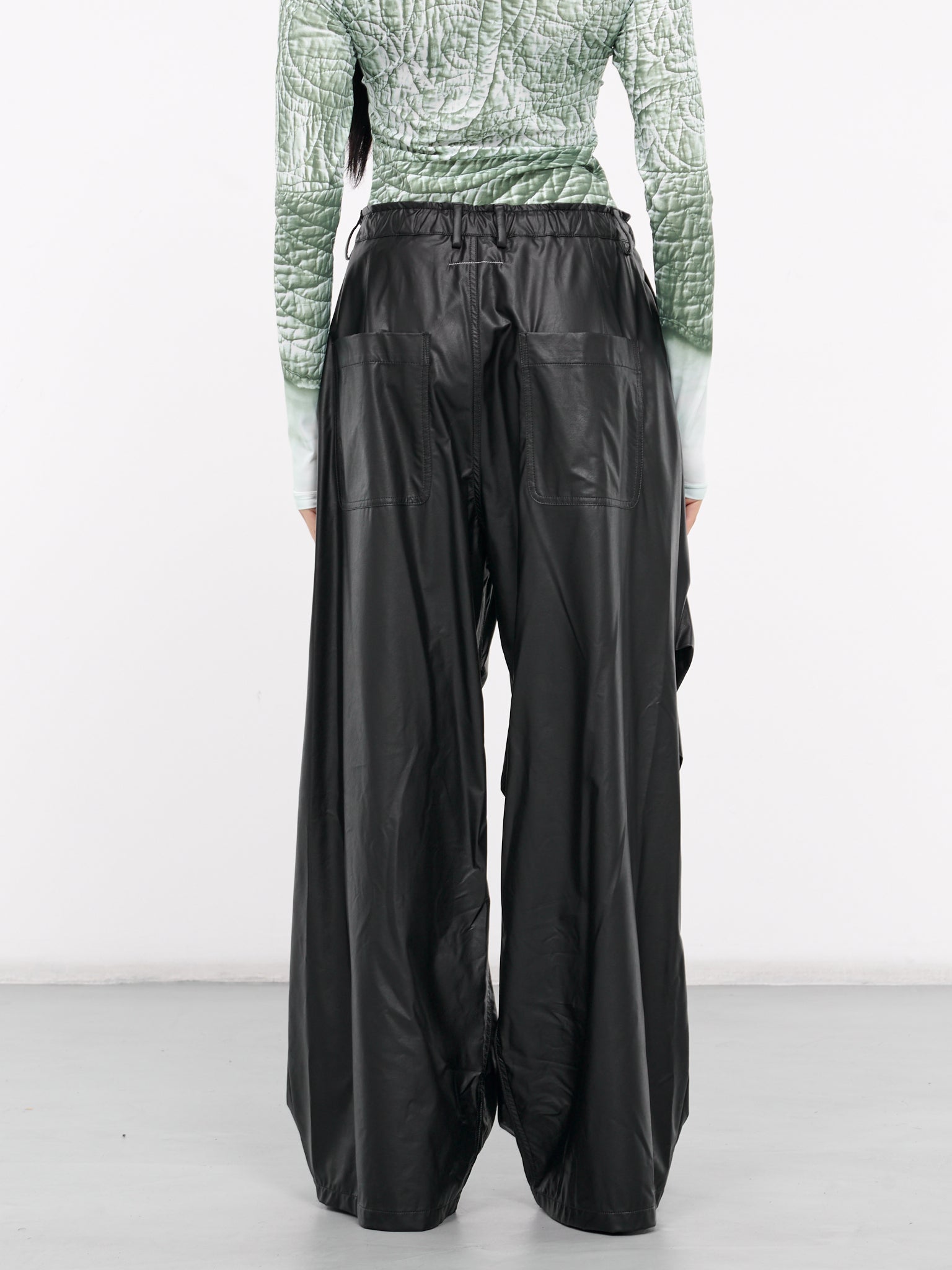 MM6 MAISON MARGIELA Faux Leather Trousers | H. Lorenzo - back