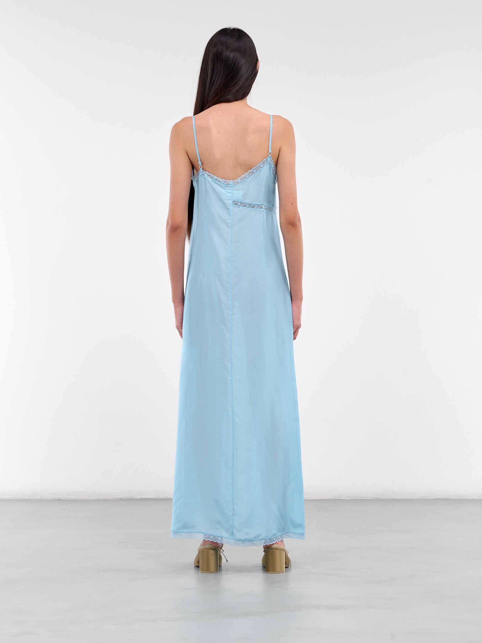 Asymmetric Silk Lace Dress (S52CT0785-M35244-512-LIGHT-BLU)