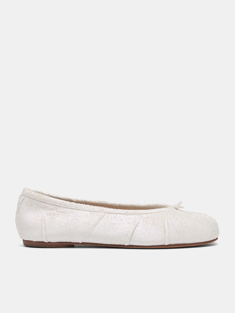 Tabi New Ballerina Shoes (S58WZ0127-P8159-OFF-WHITE)