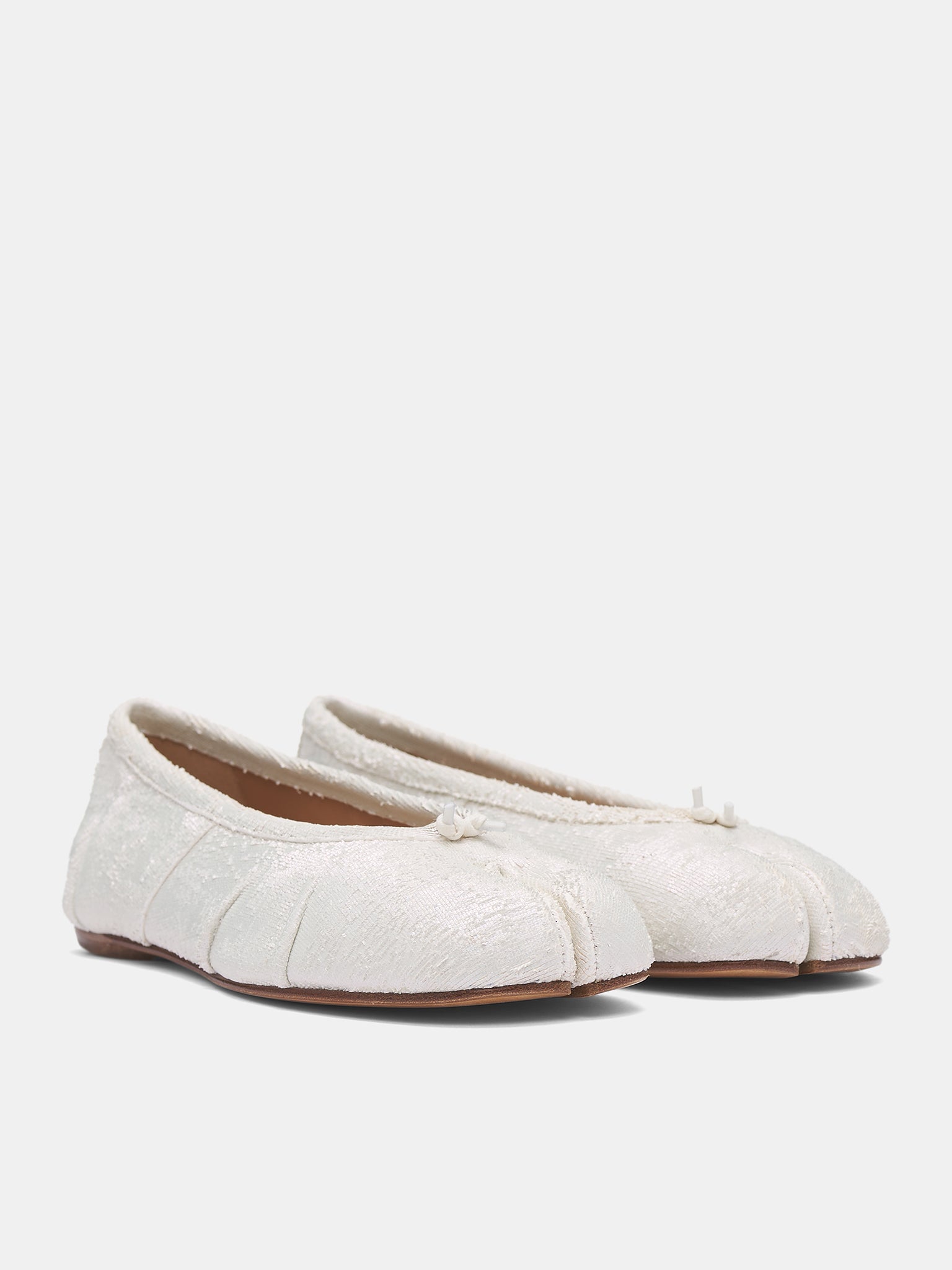 Tabi New Ballerina Shoes (S58WZ0127-P8159-OFF-WHITE)