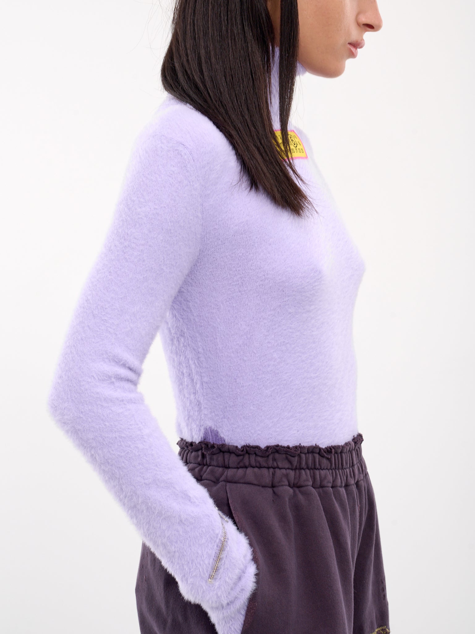 Fuzzy Knit Turtleneck (S62HA0088-M13073-LILAC)