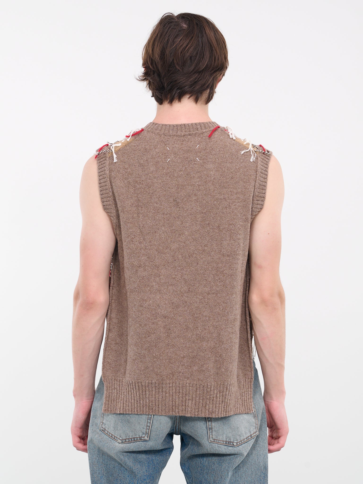 Distressed Knit Tank (S67FB0027-S18329-001F-BROWN)