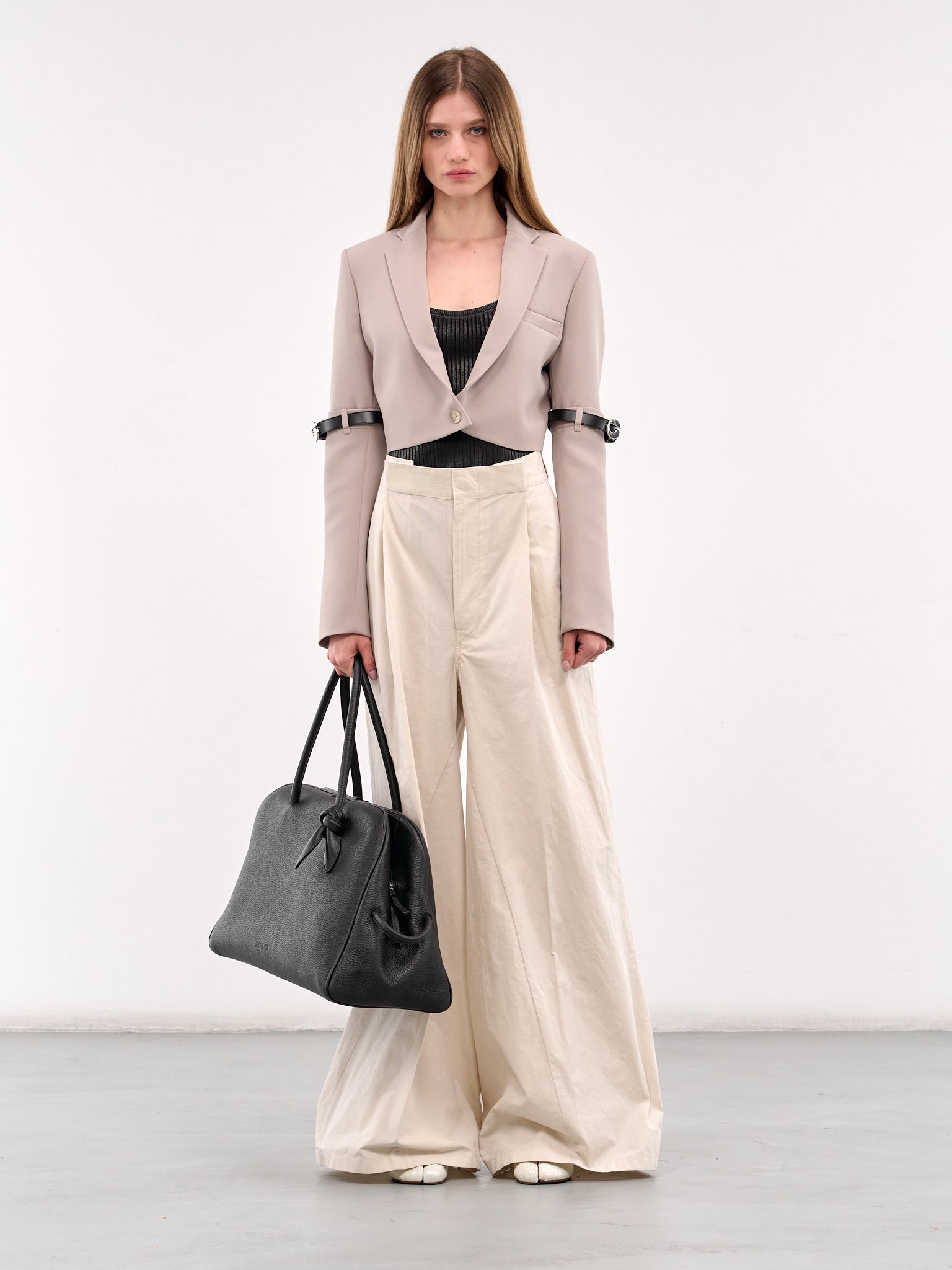 Pleated Trousers (S51KA0601-M35289-OFF-WHITE)