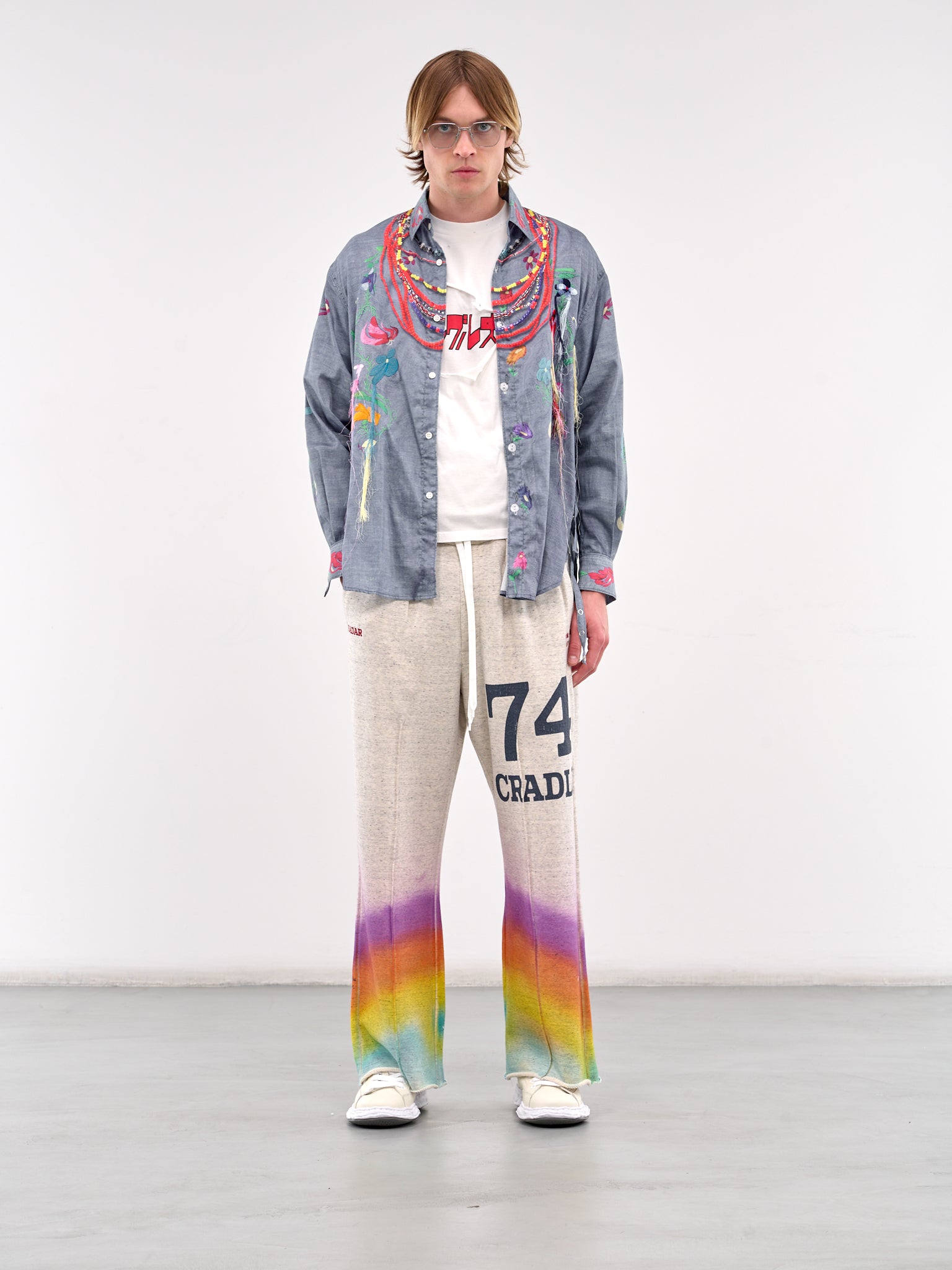 Graphic Dyed Sweatpants (PT-SV-NGS-1011-OATMEAL)