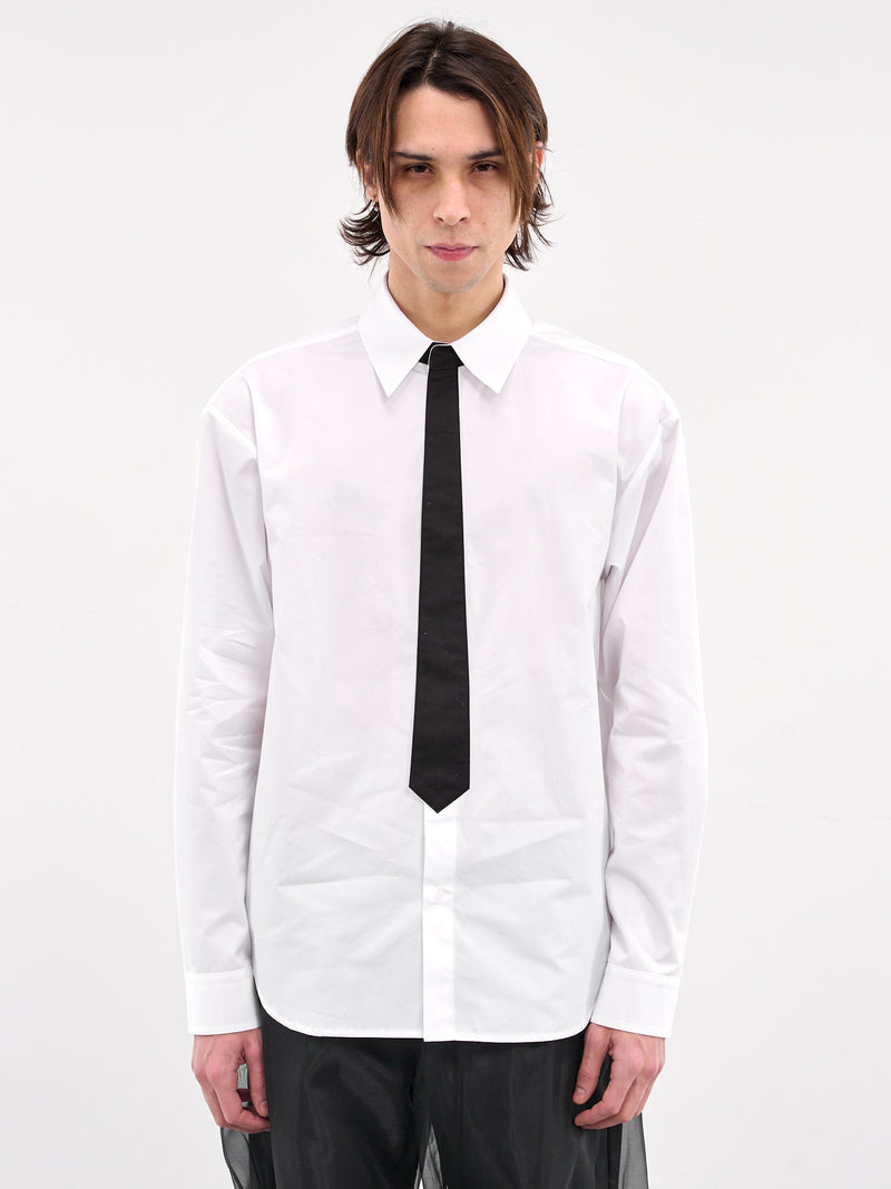 Necktie Detailed Shirt (SH0-25-158-WHITE)