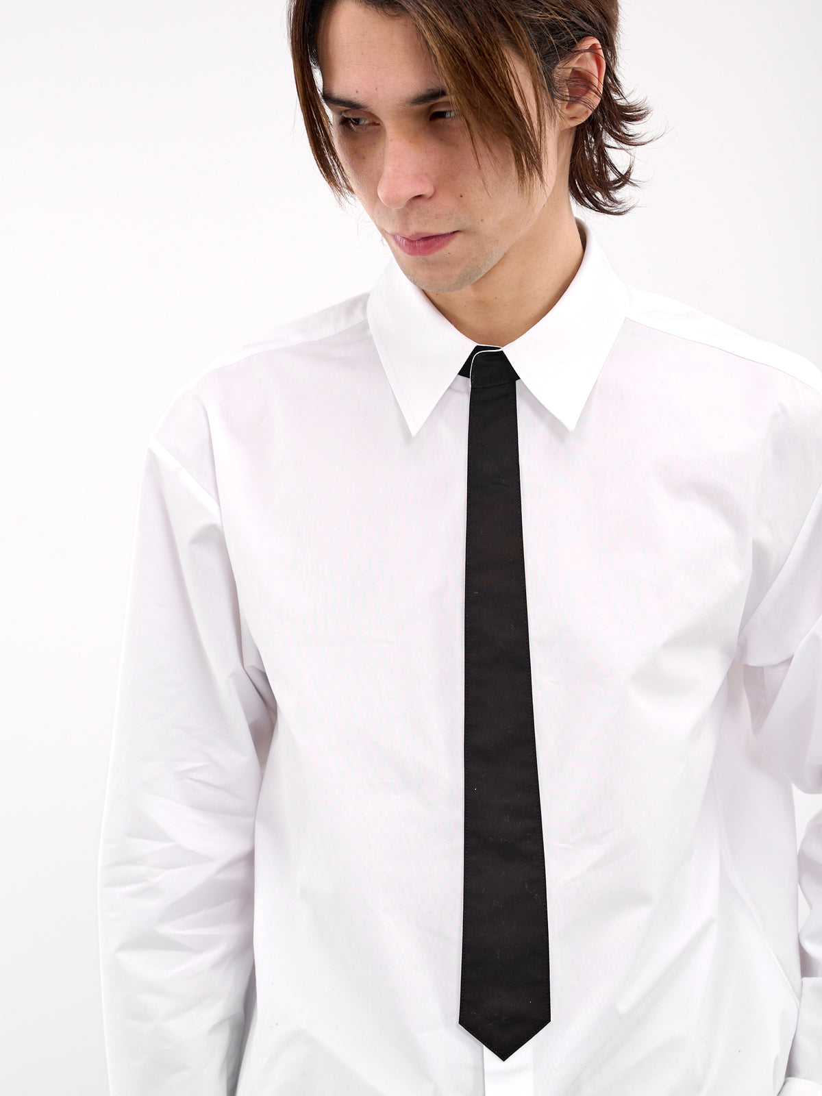 Necktie Detailed Shirt (SH0-25-158-WHITE)