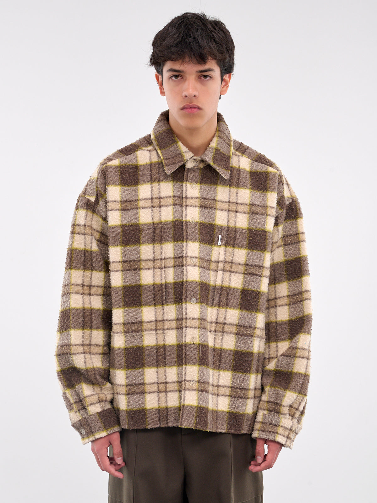 Check Pattern Overshirt (SH002003-BEIGE)