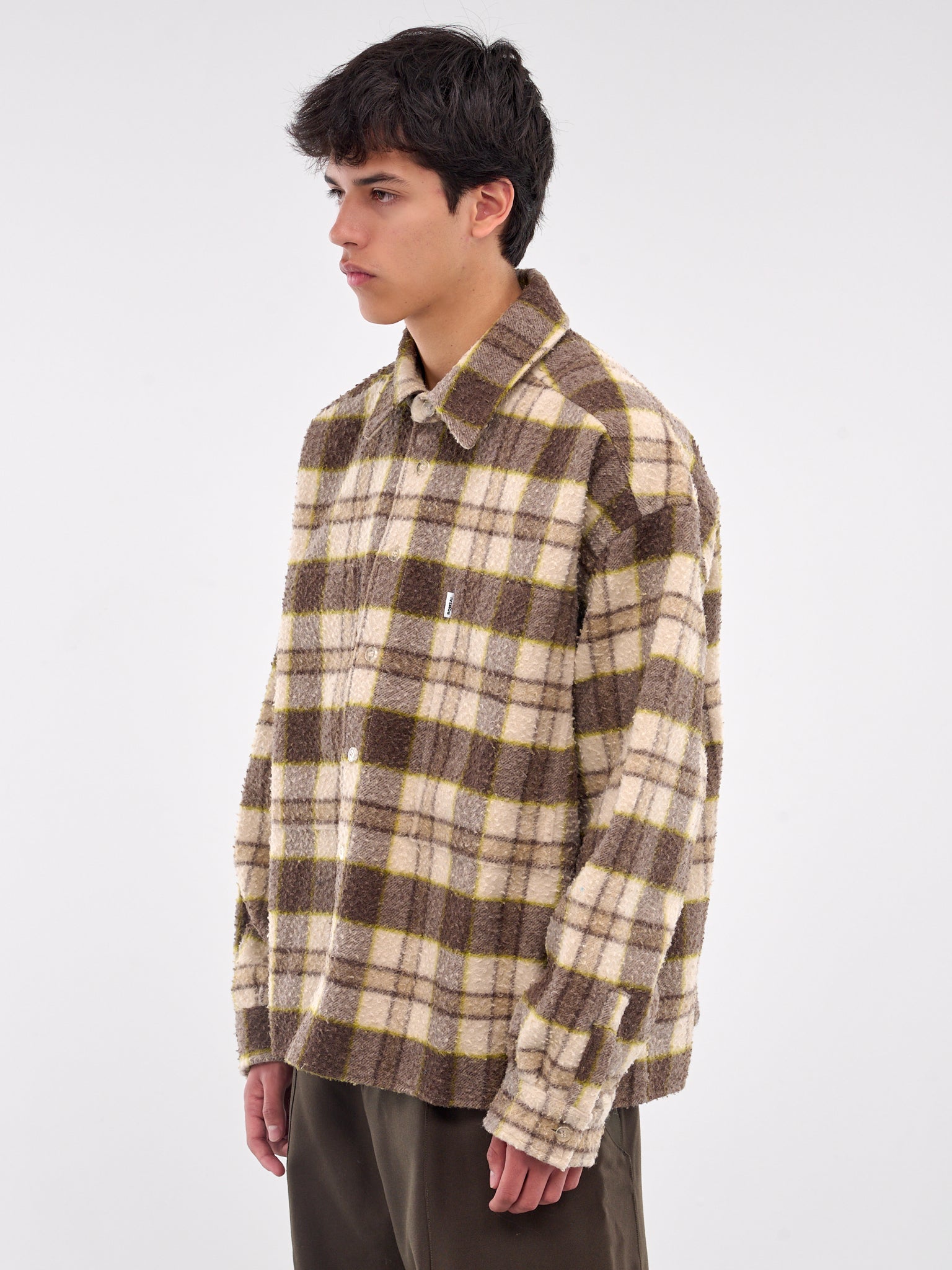 Check Pattern Overshirt (SH002003-BEIGE)