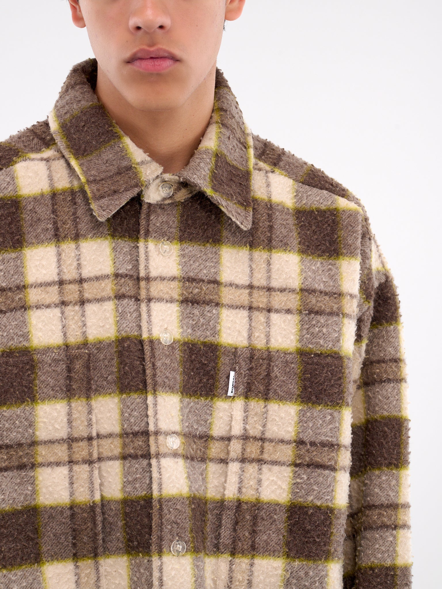 Check Pattern Overshirt (SH002003-BEIGE)