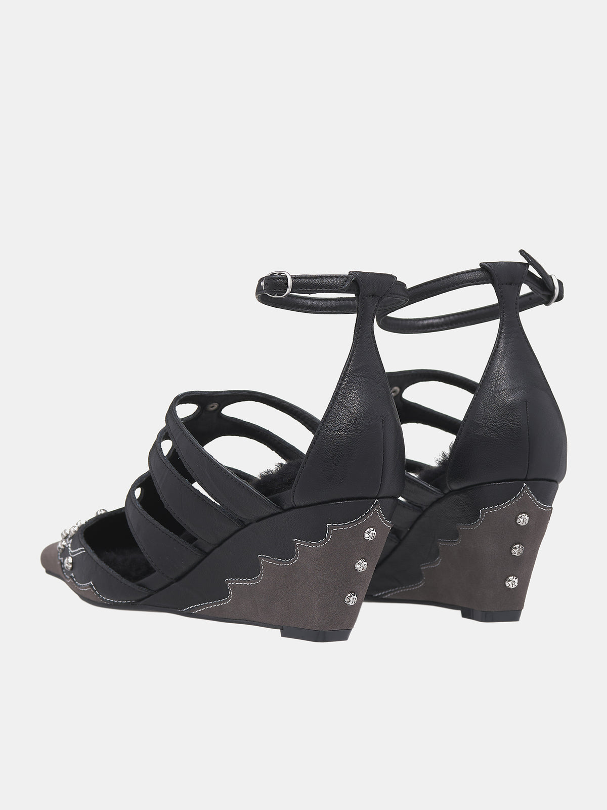 Rivet Ankle Strap Heels (SH01O-ONYX)